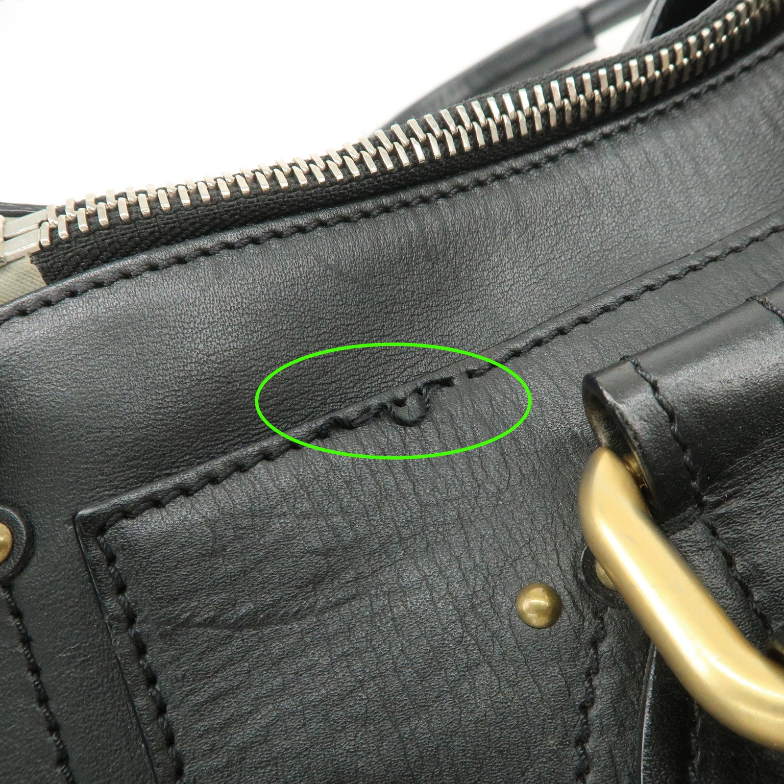 Chloe Paddington Leather Hand Bag Shoulder Bag Black