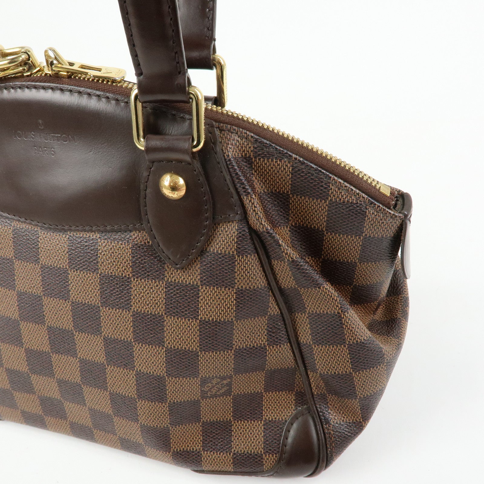 Louis Vuitton Damier Ebene Verona PM Hand Bag Brown N41117