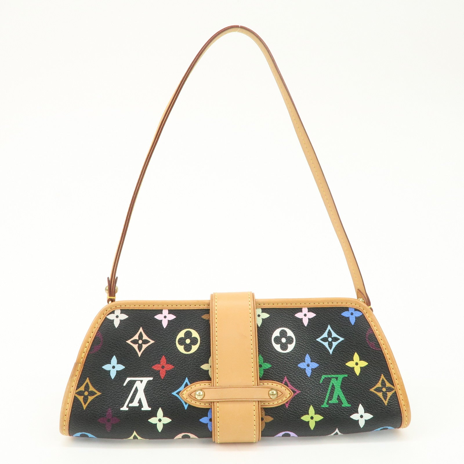 Louis Vuitton Monogram Multicolor Shirley Shoulder Bag Hand Bag M40050 Used