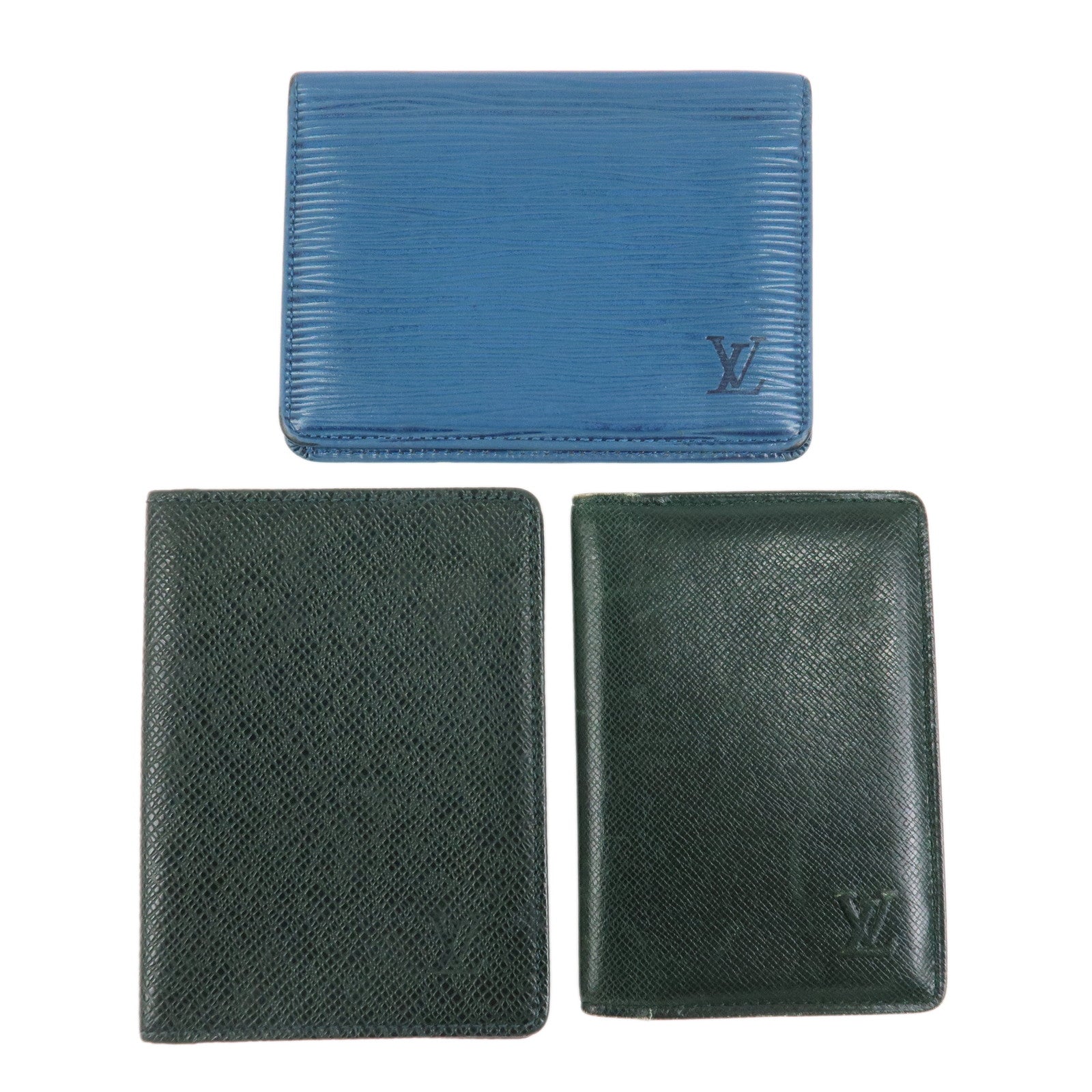 Louis Vuitton Epi Taiga Set of 3 Card Case M63205/M30514/M30494