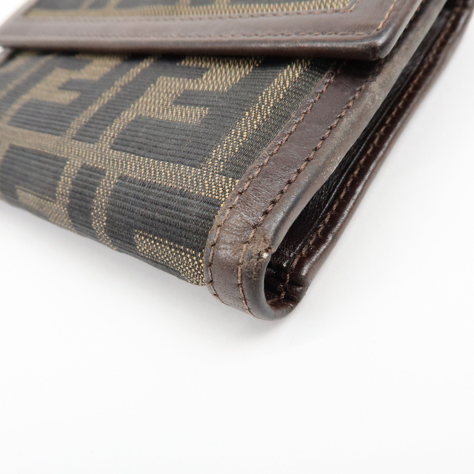 FENDI Zucca Set of 2 Canvas Compact Wallet Long Wallet 30729