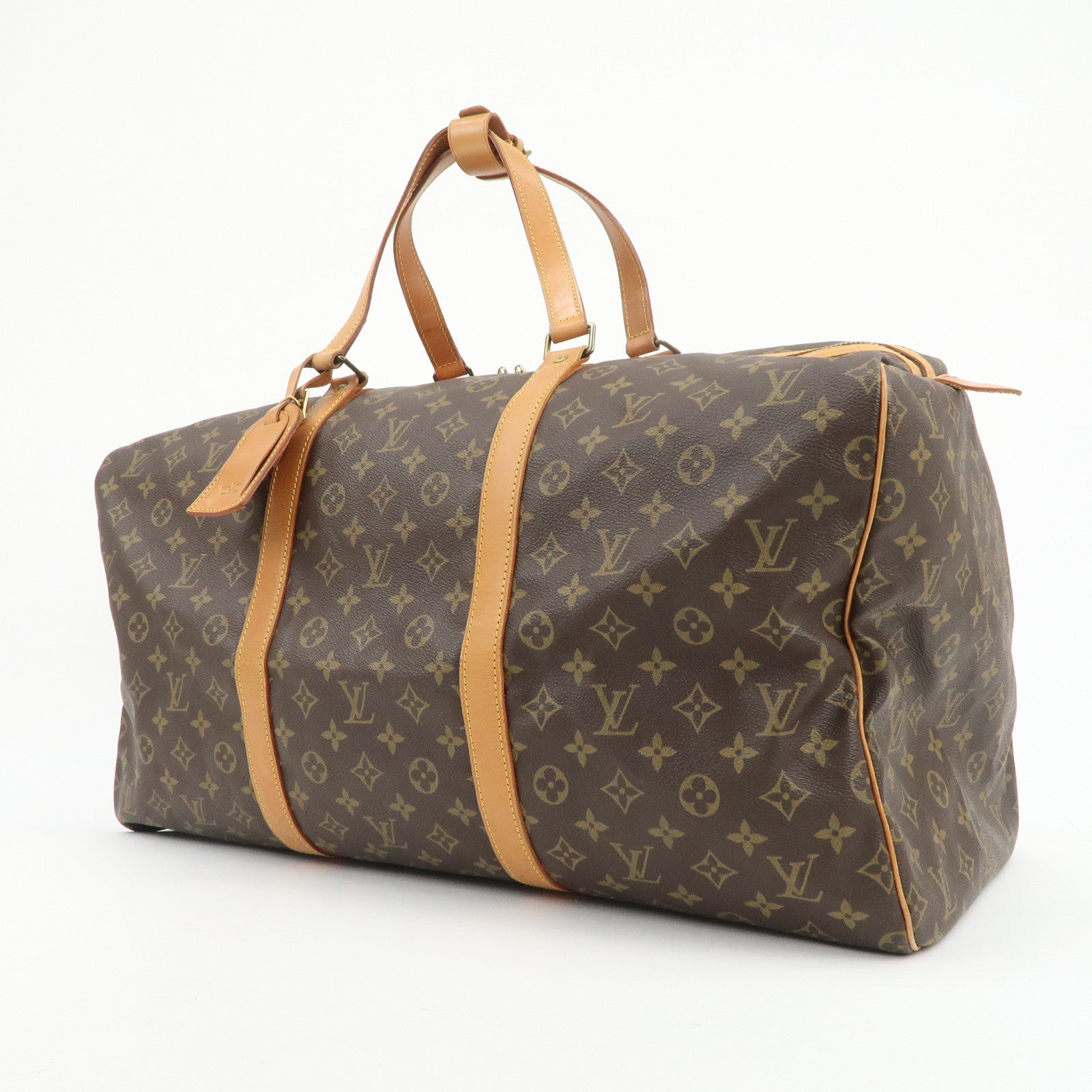 Louis Vuitton Monogram Sac Souple 55 Boston Bag Brown M41622