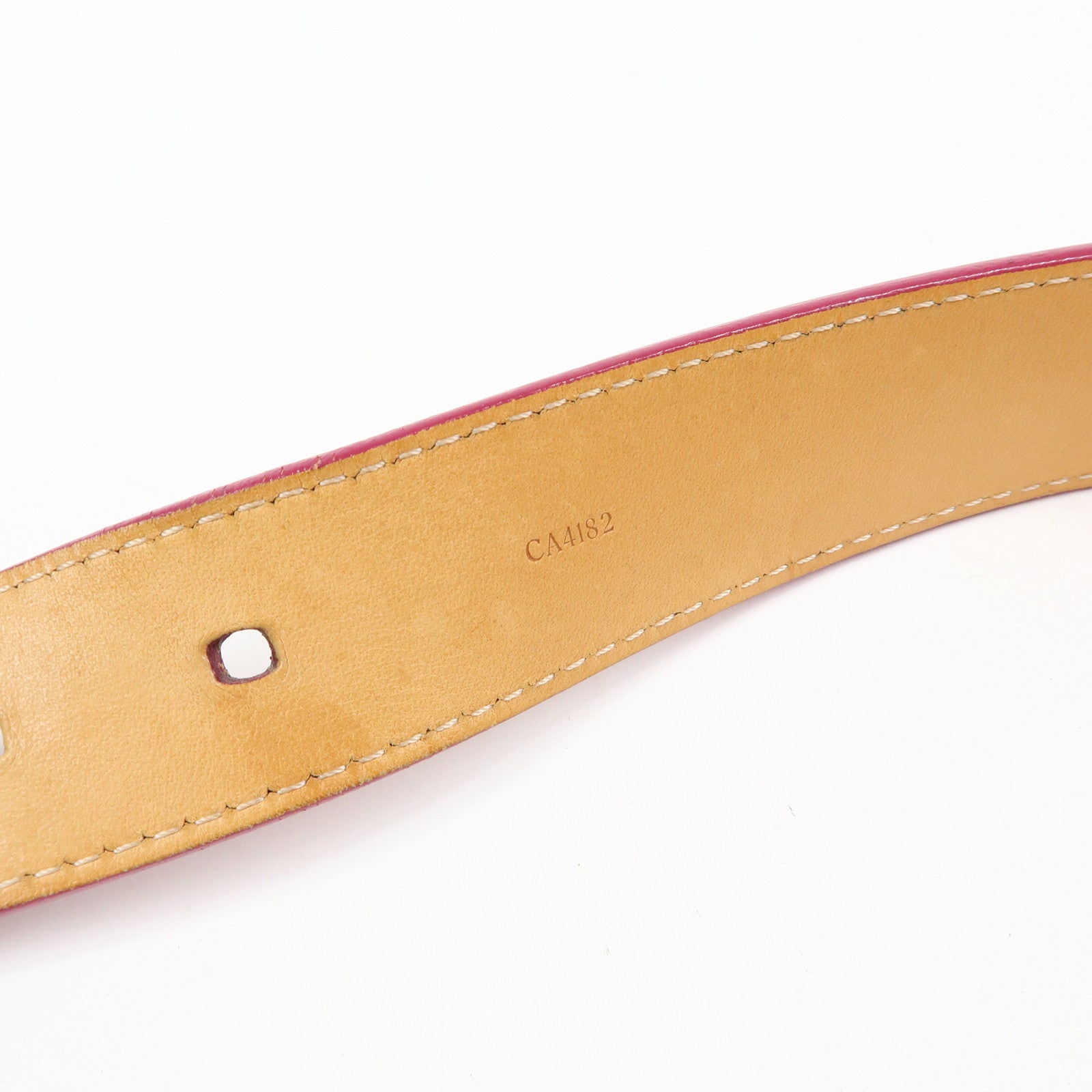Louis Vuitton Monogram Vernis Leather Ceinture Belt Fuchsia M9798