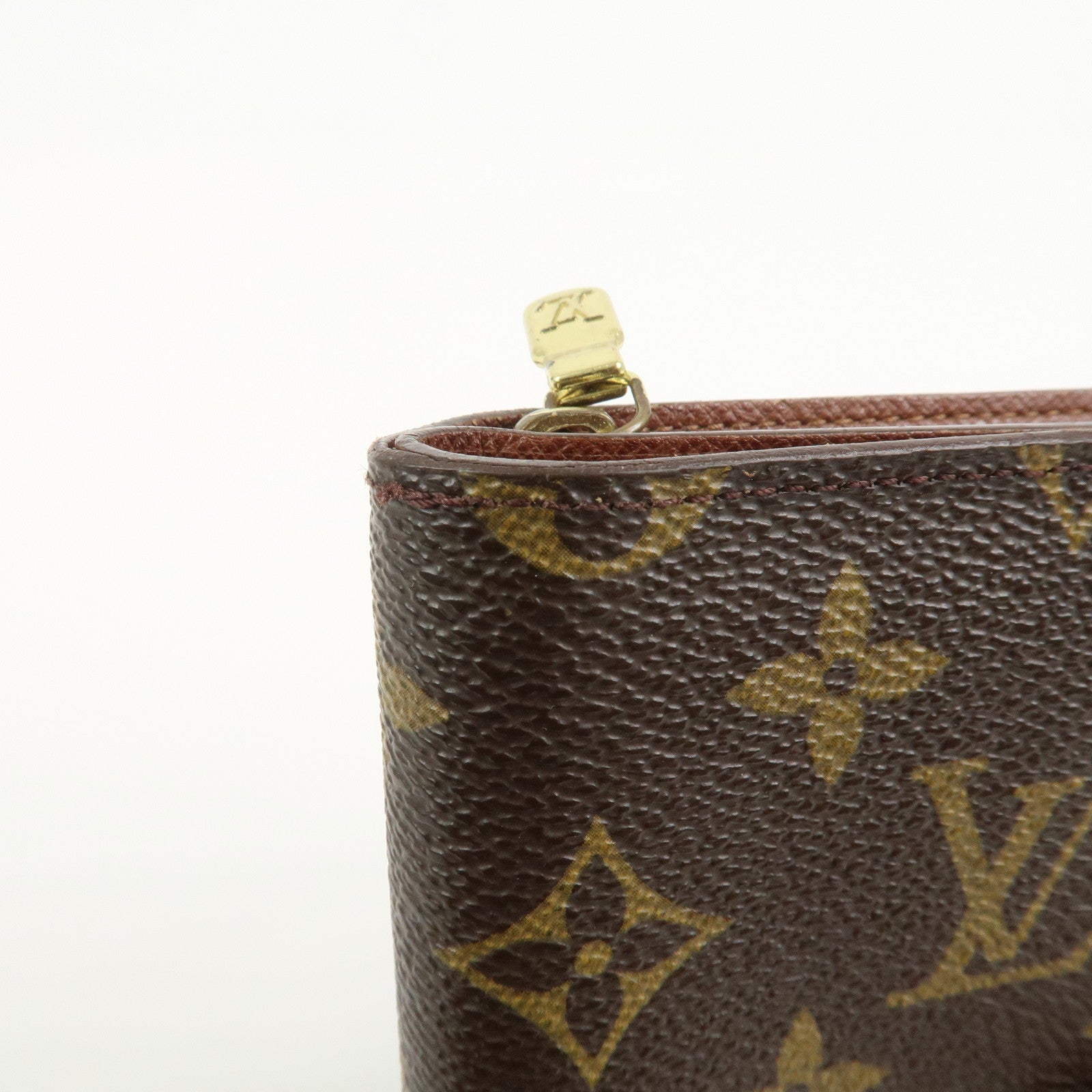 Louis Vuitton Monogram Porte Papier Zip Wallet Brown M61207