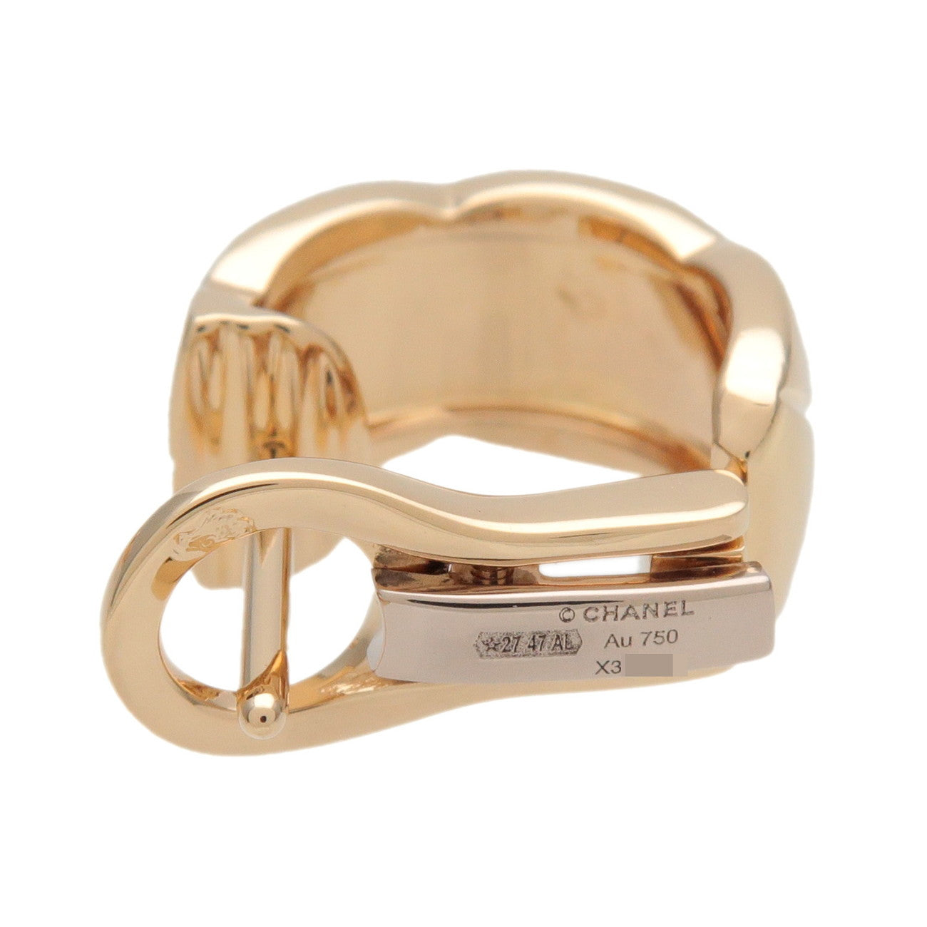 CHANEL COCO Crush Earrings K18 750YG Yellow Gold J11134