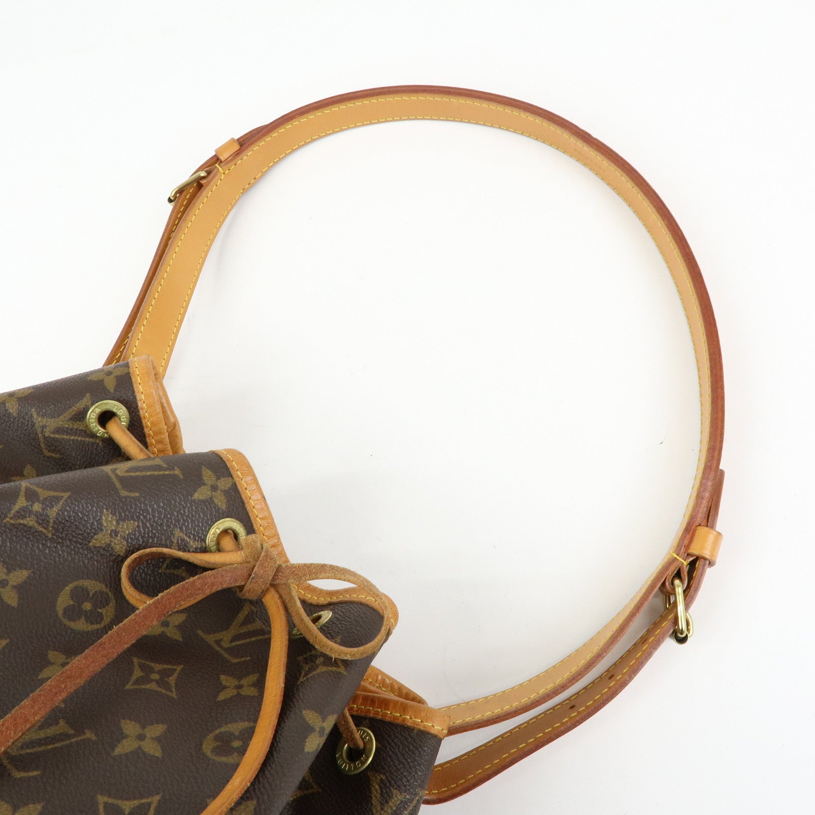 Louis Vuitton Monogram Petit Noe Shoulder Bag Brown M42226