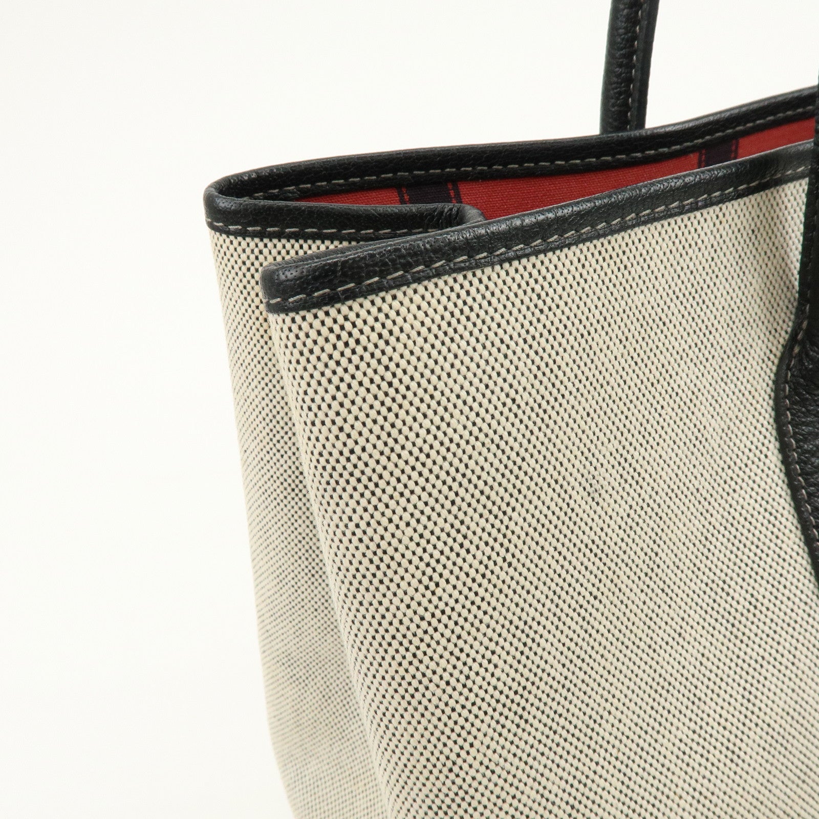 HERMES Toile H Garden Party PM Tote Bag Christmas Limited Black