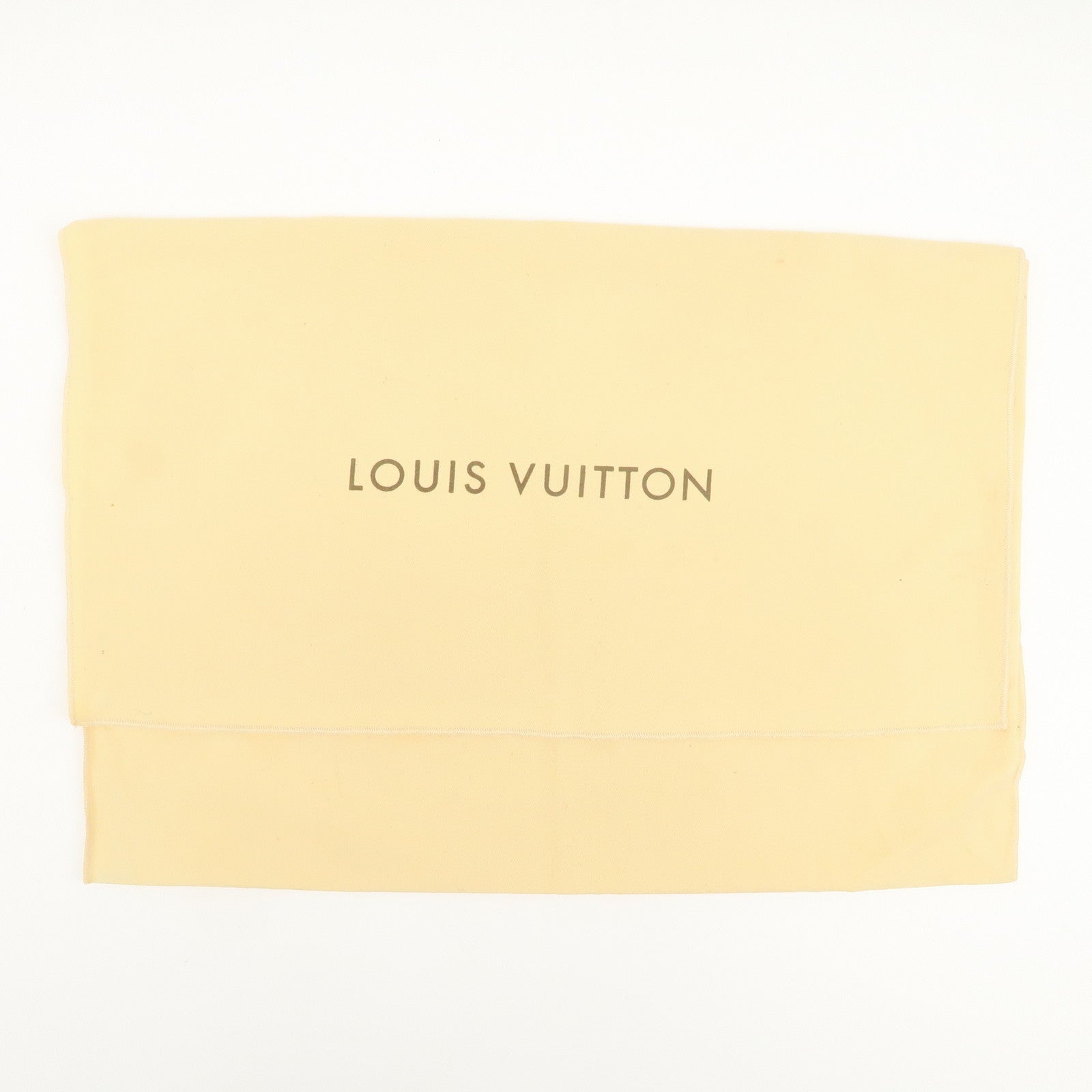 Louis Vuitton Set Of 12 Dust Bag Storage Bag Flap Style Beige