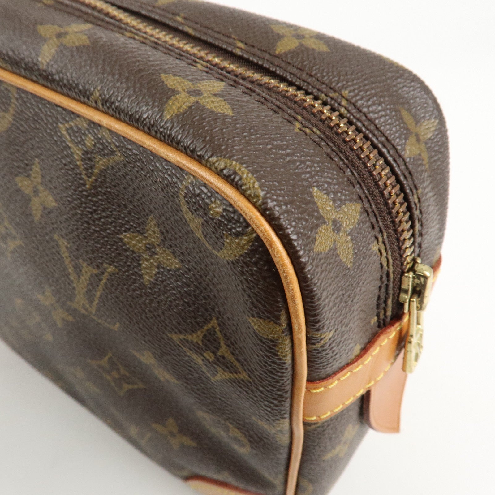 Louis Vuitton Monogram Compiegne 28 Pouch Clutch Bag Brown M51845 Used