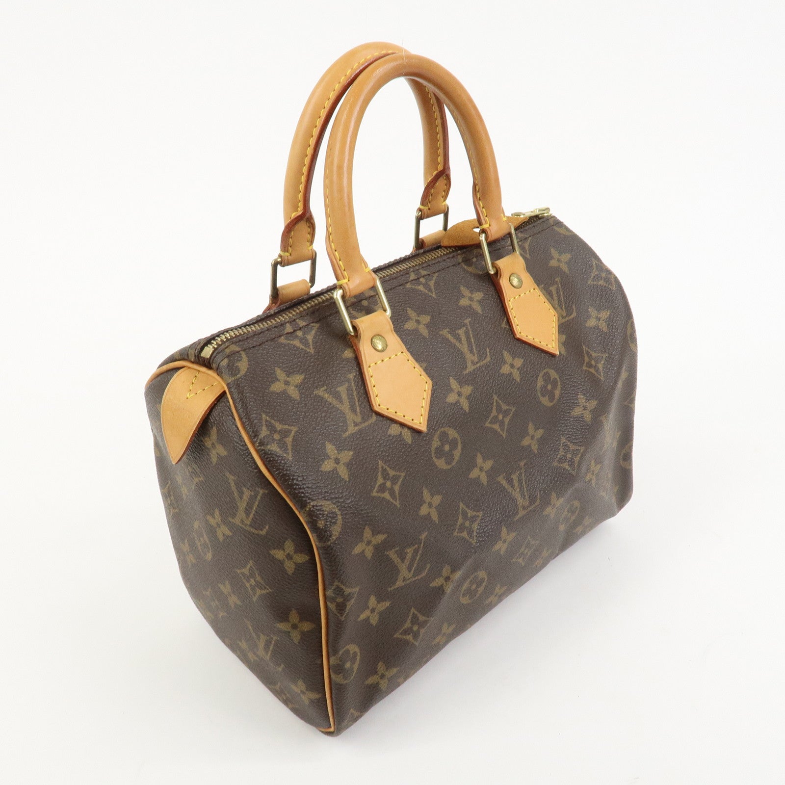 Louis Vuitton Monogram Speedy 25 Boston Bag Hand Bag Brown M41528