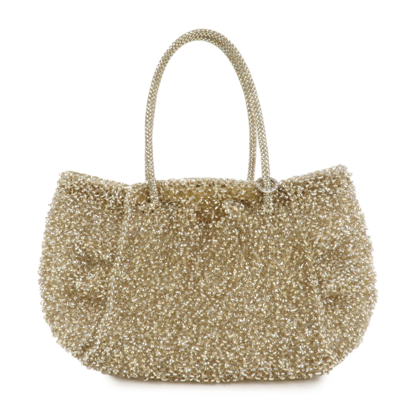 ANTEPRIMA Wire Bag PVC Hand Bag Shoulder Bag Gold