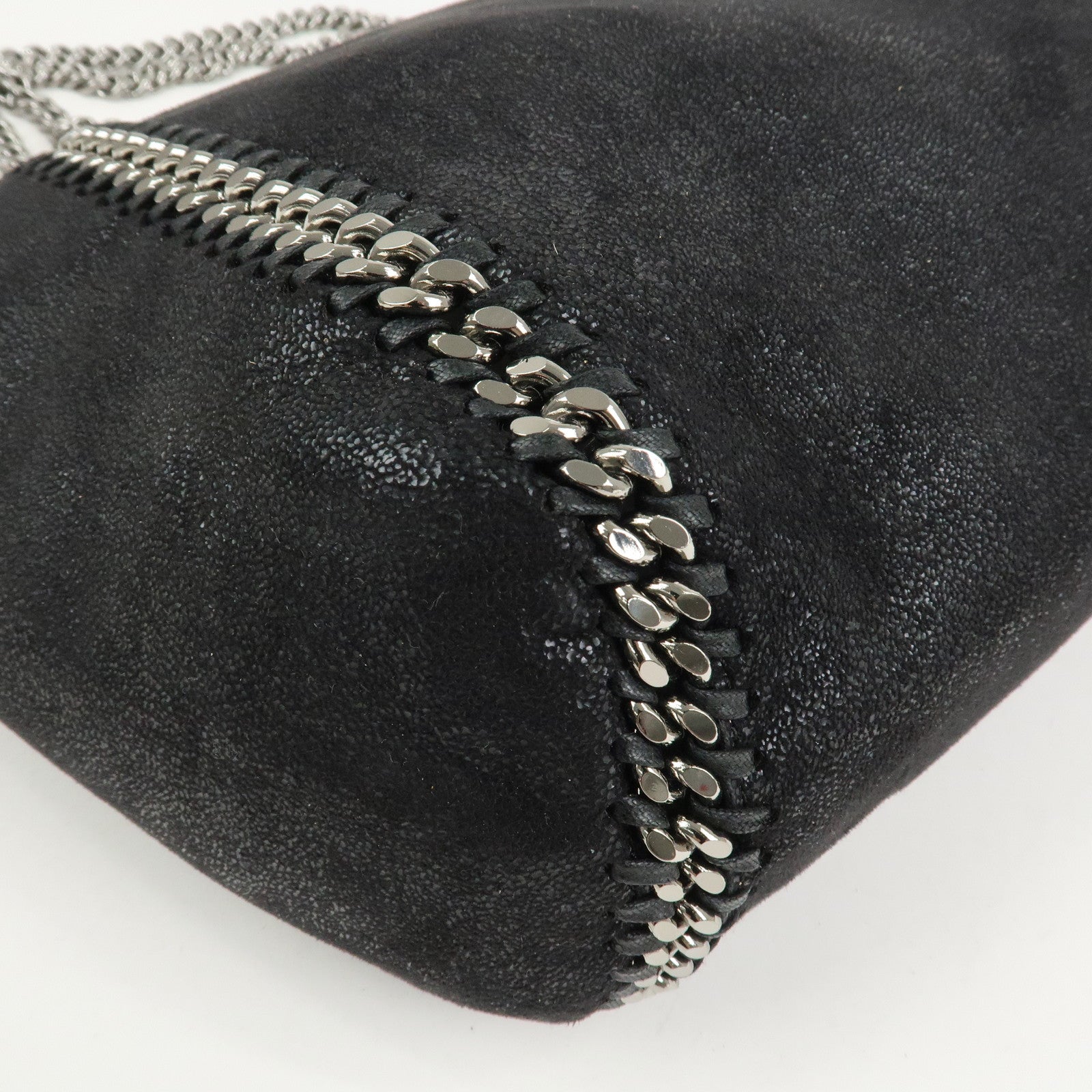 STELLA MCCARTNEY Falabella Polyester Chain Shoulder Bag Black