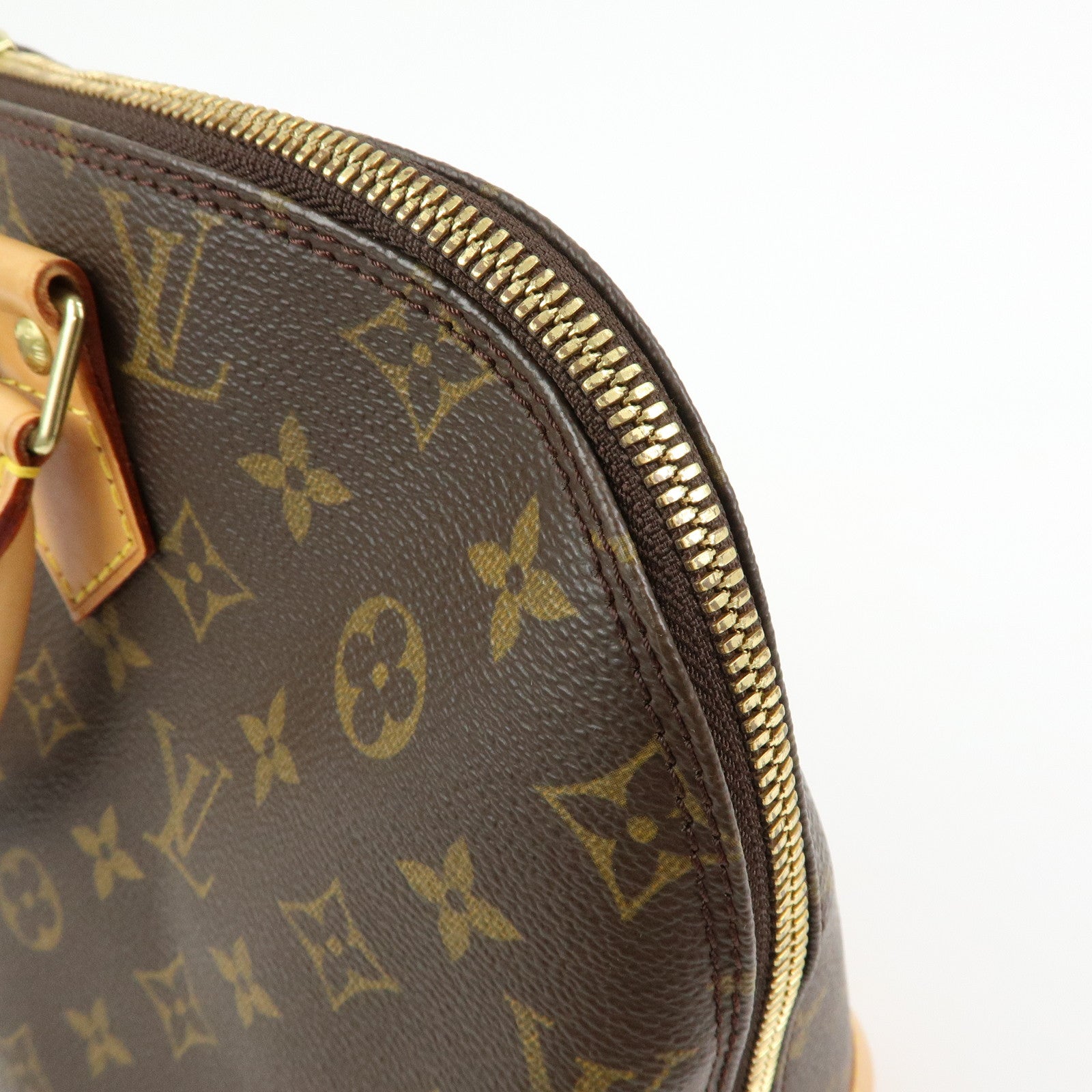 Louis Vuitton Monogram Alma Hand Bag Brown M51130