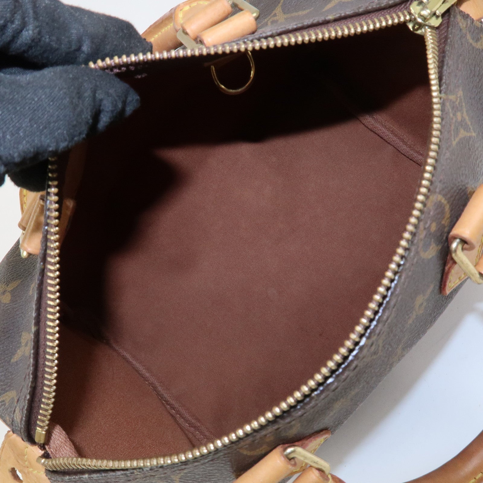 Louis Vuitton Monogram Speedy 25 Boston Bag Hand Bag Brown M41528