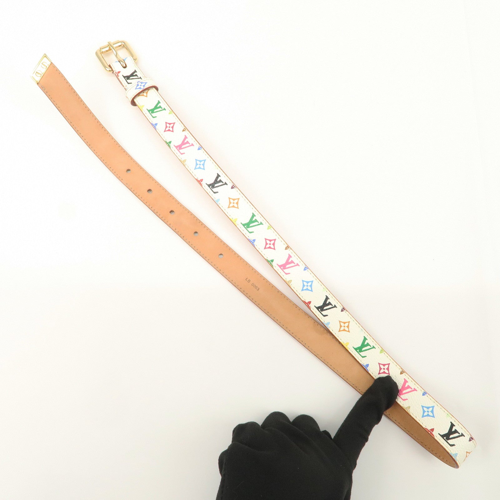 Louis Vuitton Monogram Multicolor Ceinture Carre Belt 70/28 M9272