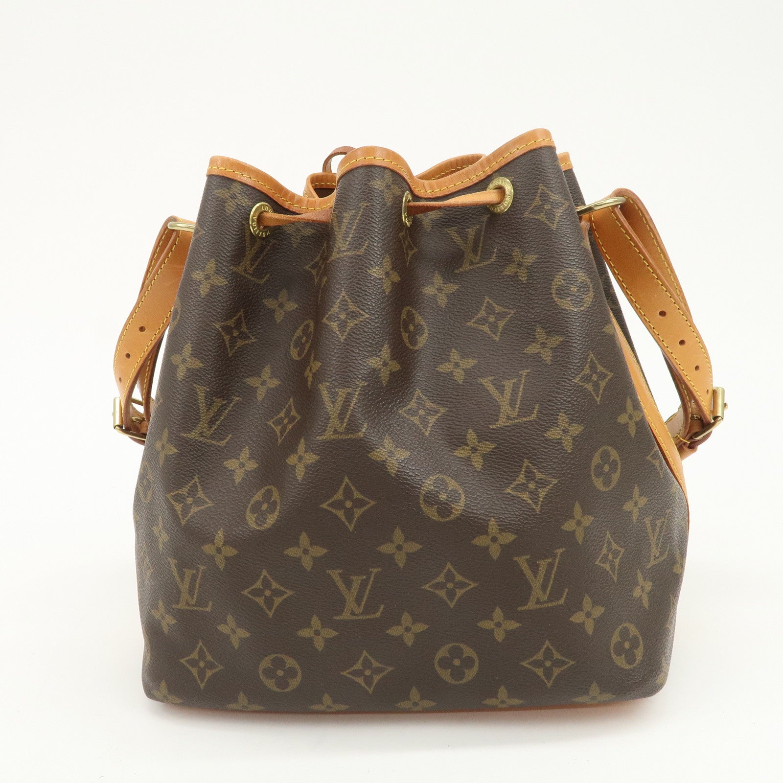 Louis Vuitton Monogram Petit Noe Shoulder Bag Brown M42226