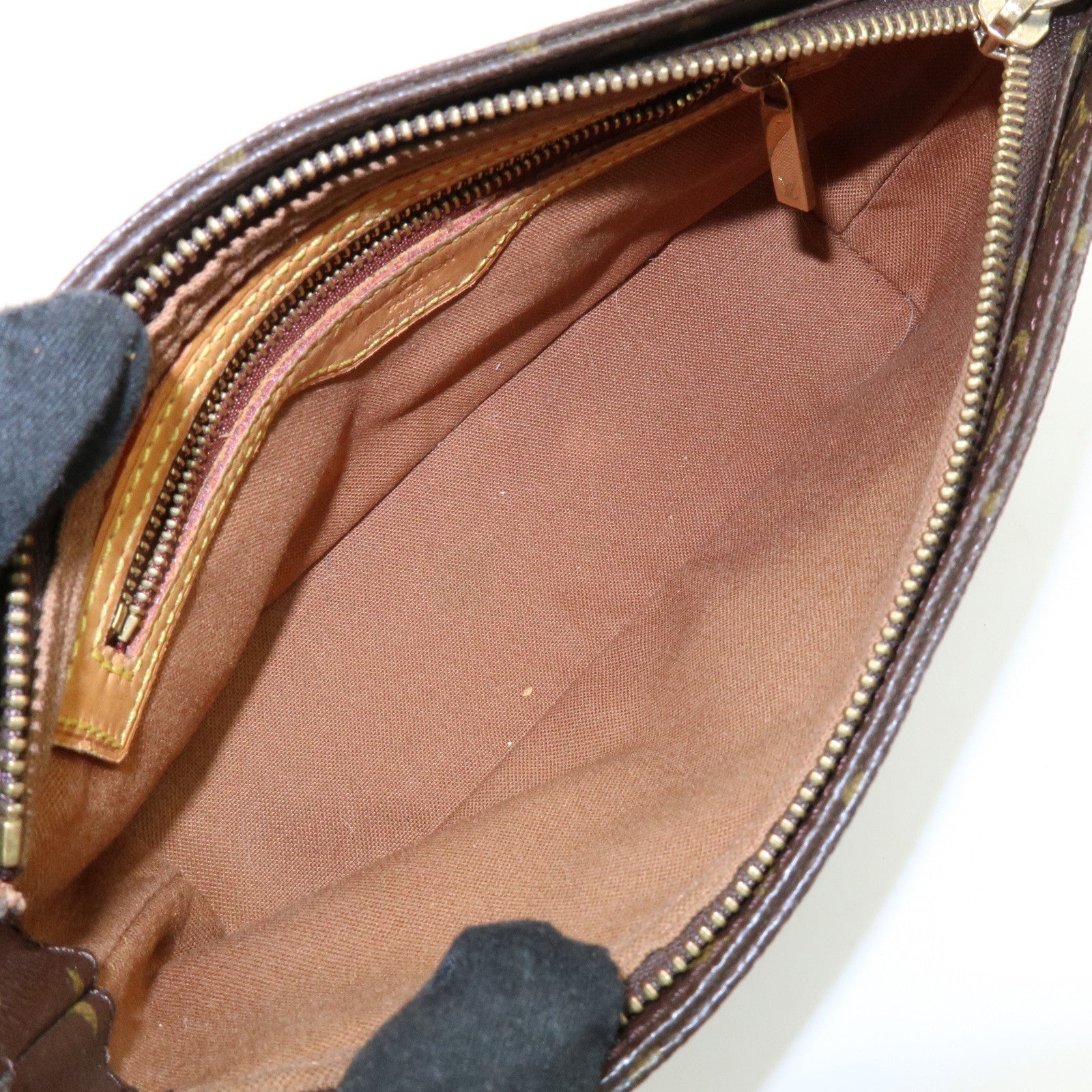 Louis Vuitton Monogram Trotteur Canvas Shoulder Bag Brown M51240