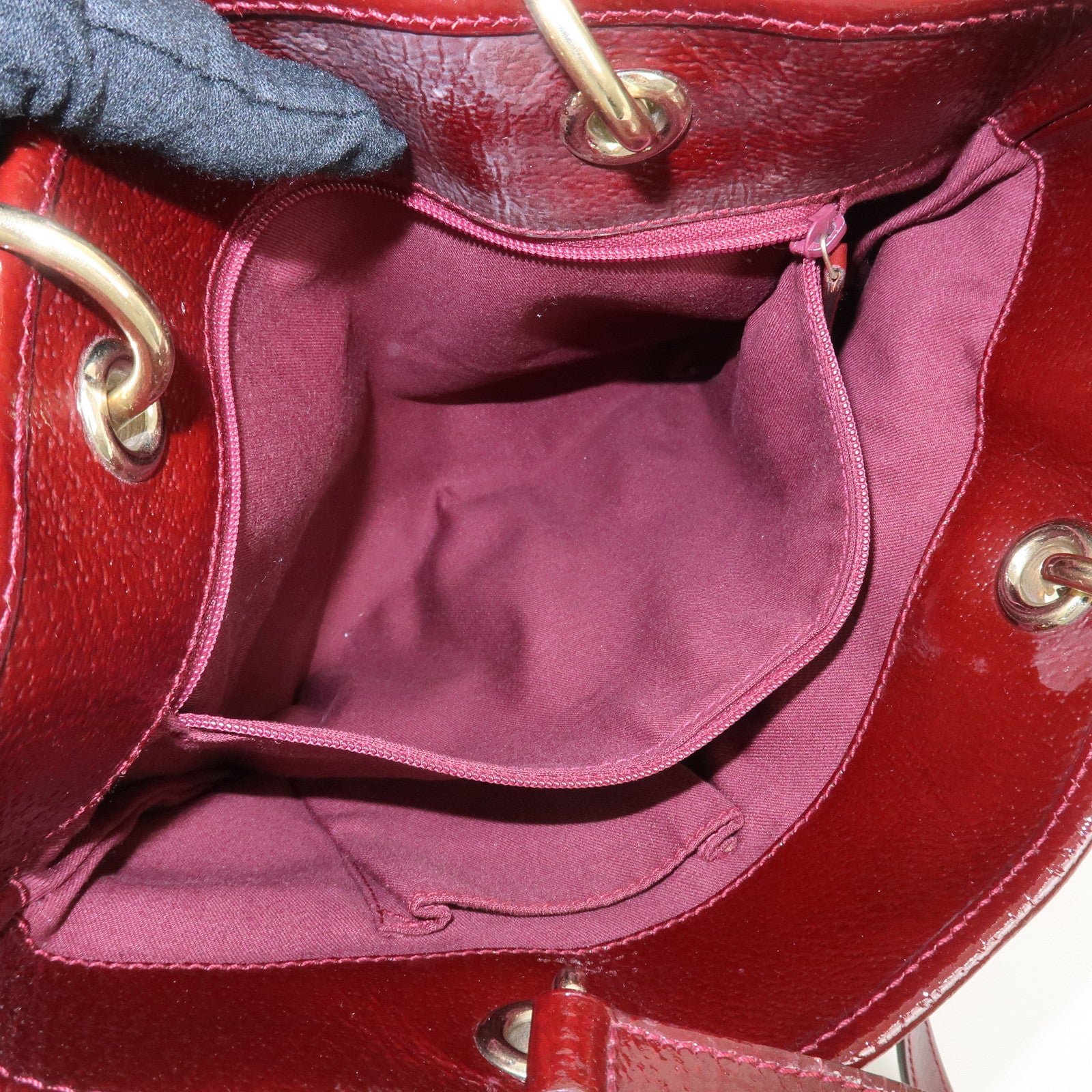 GUCCI GG Canvas Leather Tote Bag Hand Bag Brown Bordeaux 120840