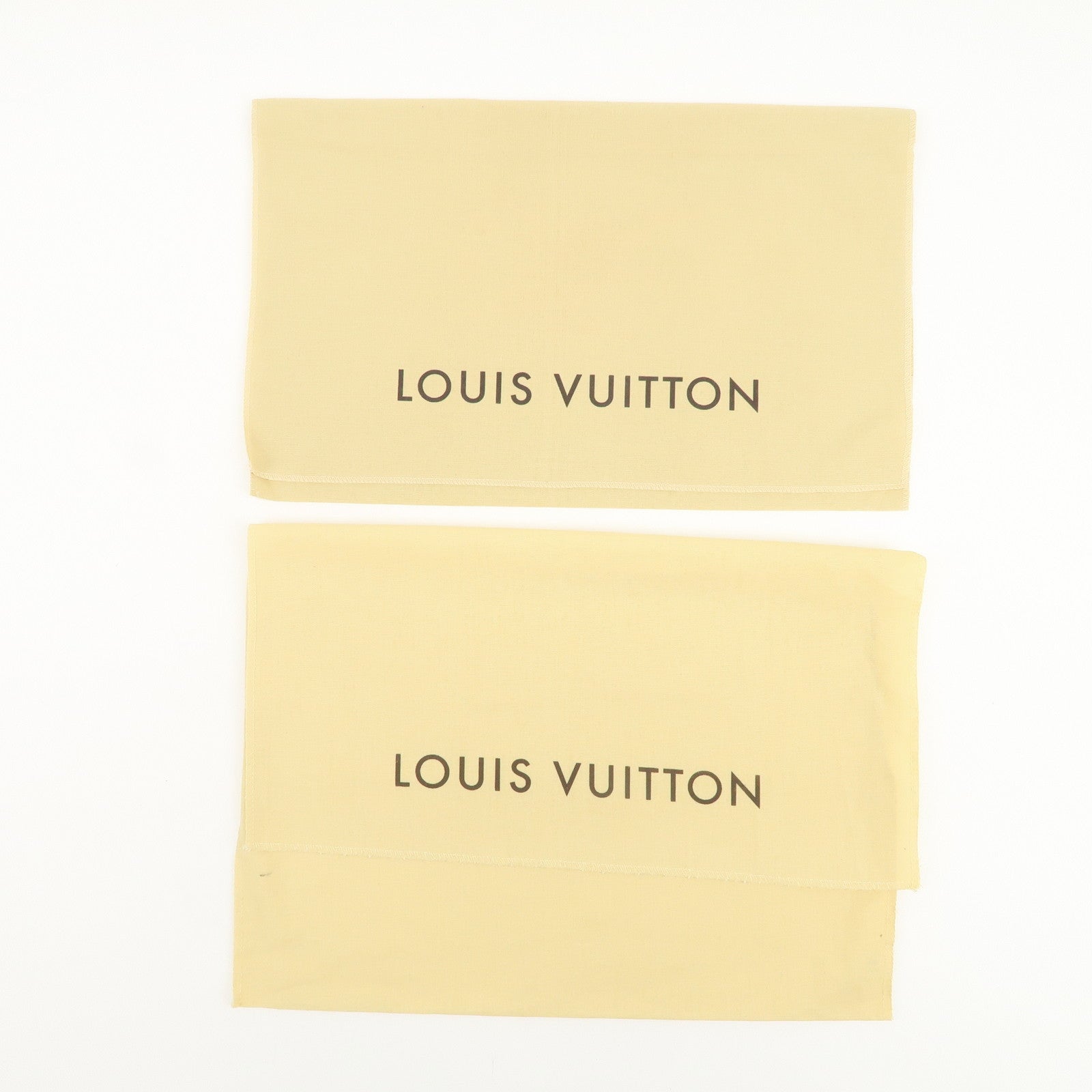 Louis Vuitton Set Of 15 Dust Bag Storage Bag Flap Style Beige