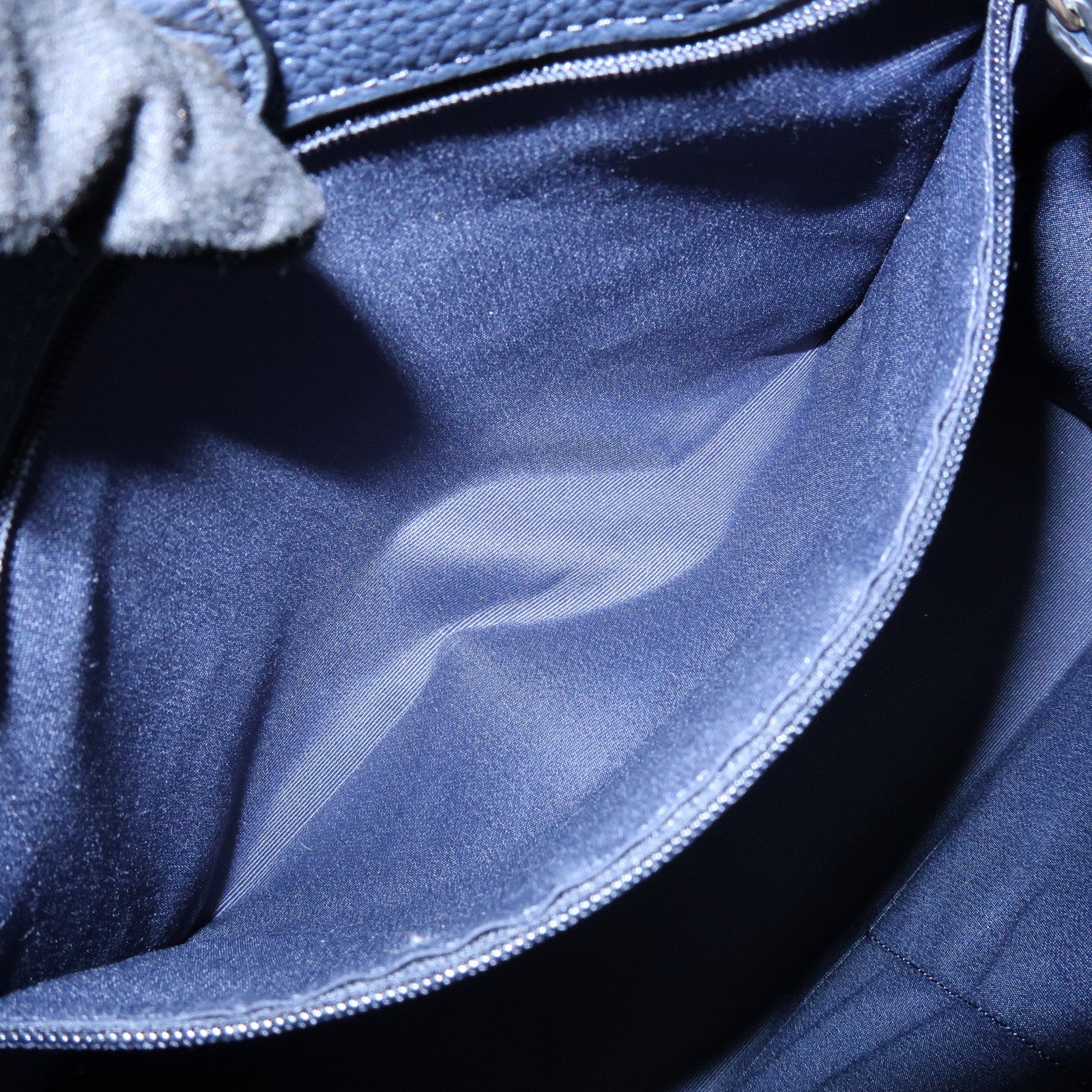 COACH Dempsey Signature Denim Leather 2Way Shoulder Hand Bag Navy