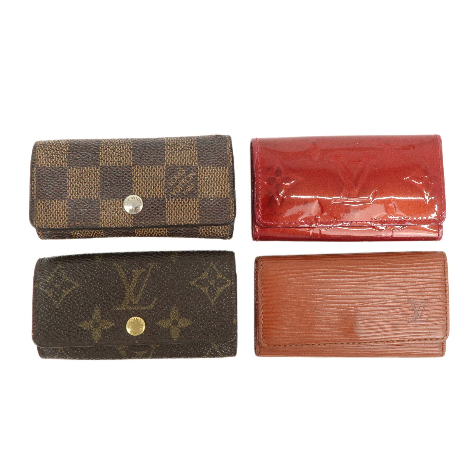 Louis Vuitton Set of 4 Key Case M91976/M62631/M63823/N62631