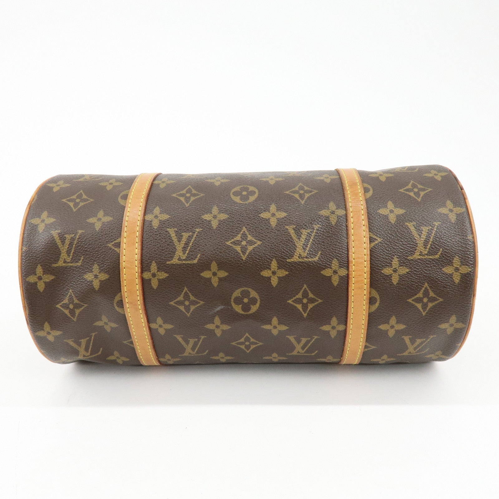Louis Vuitton Monogram Papillon 30 Hand Bag Brown M51385