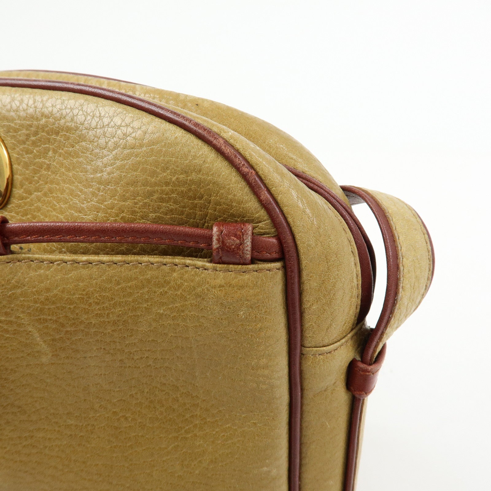 Cartier Must de Cartier Leather Shoulder Bag Crossbody Bag Beige