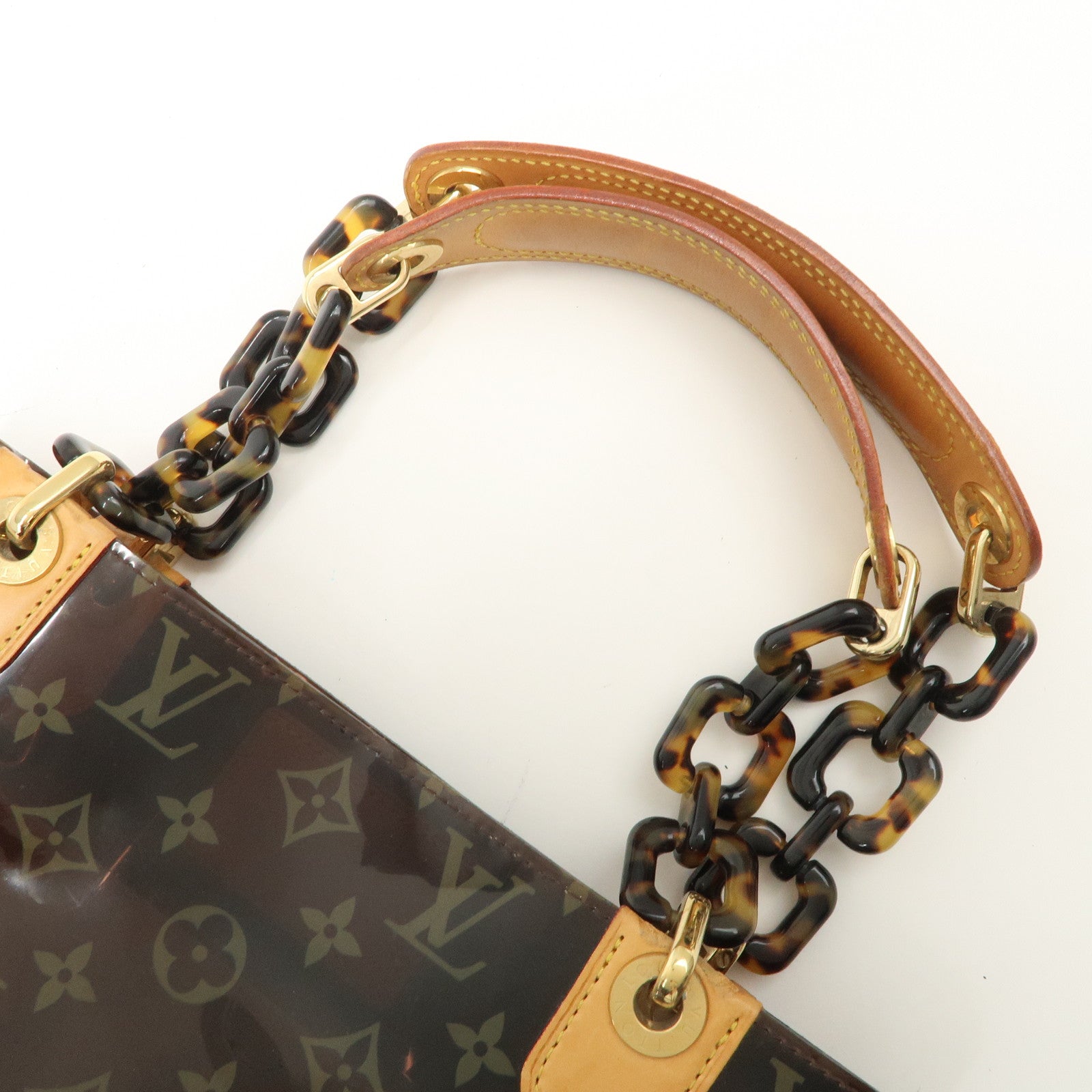Louis Vuitton Monogram Vinyl Cabas Ambre PM Tote Bag Brown M92502