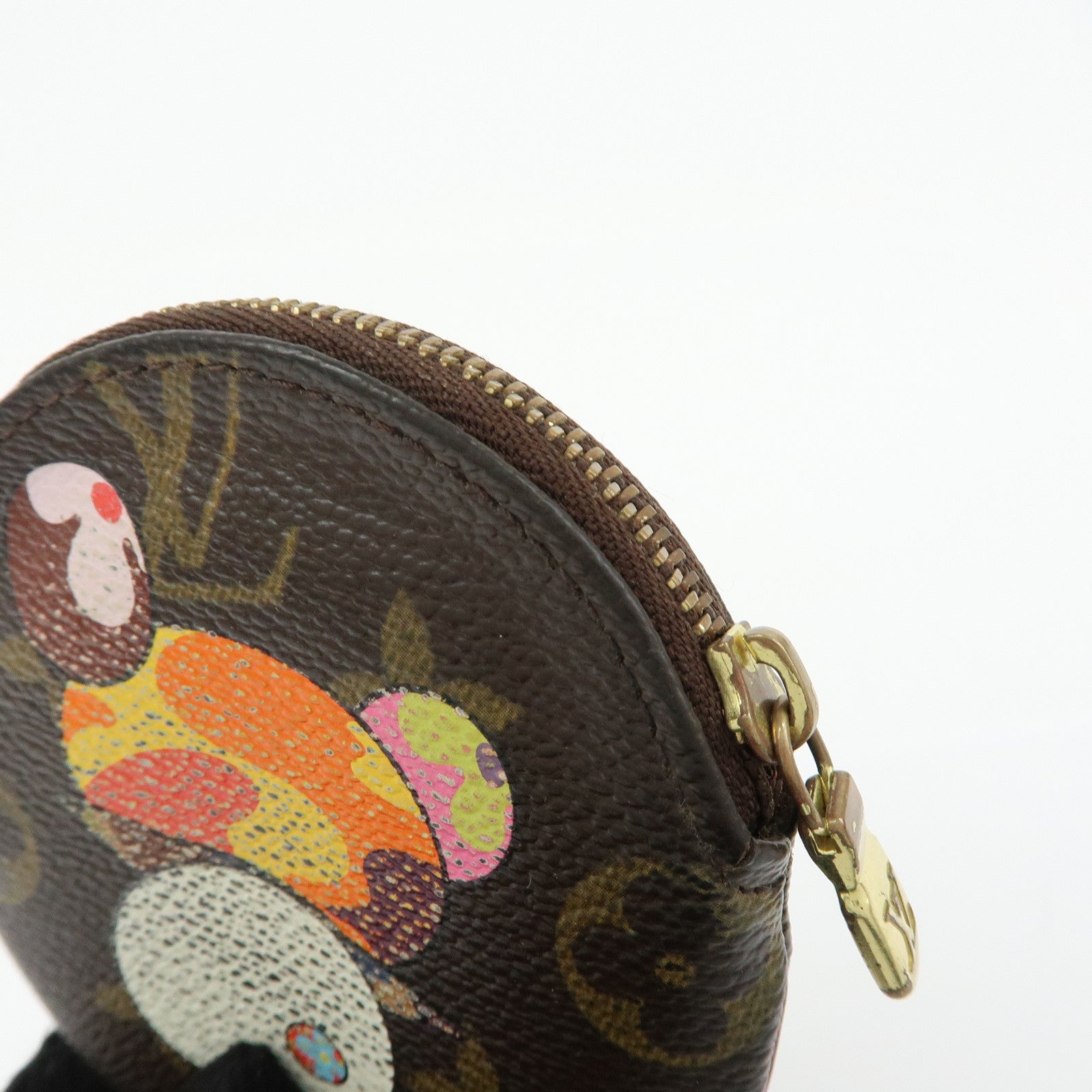 Louis Vuitton Monogram Porte Monnaie Rond Panda Coin Case M61928