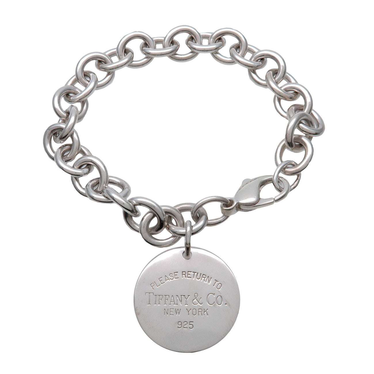 Tiffany & Co Return to Tiffany Round Tag Bracelet SV925 Silver