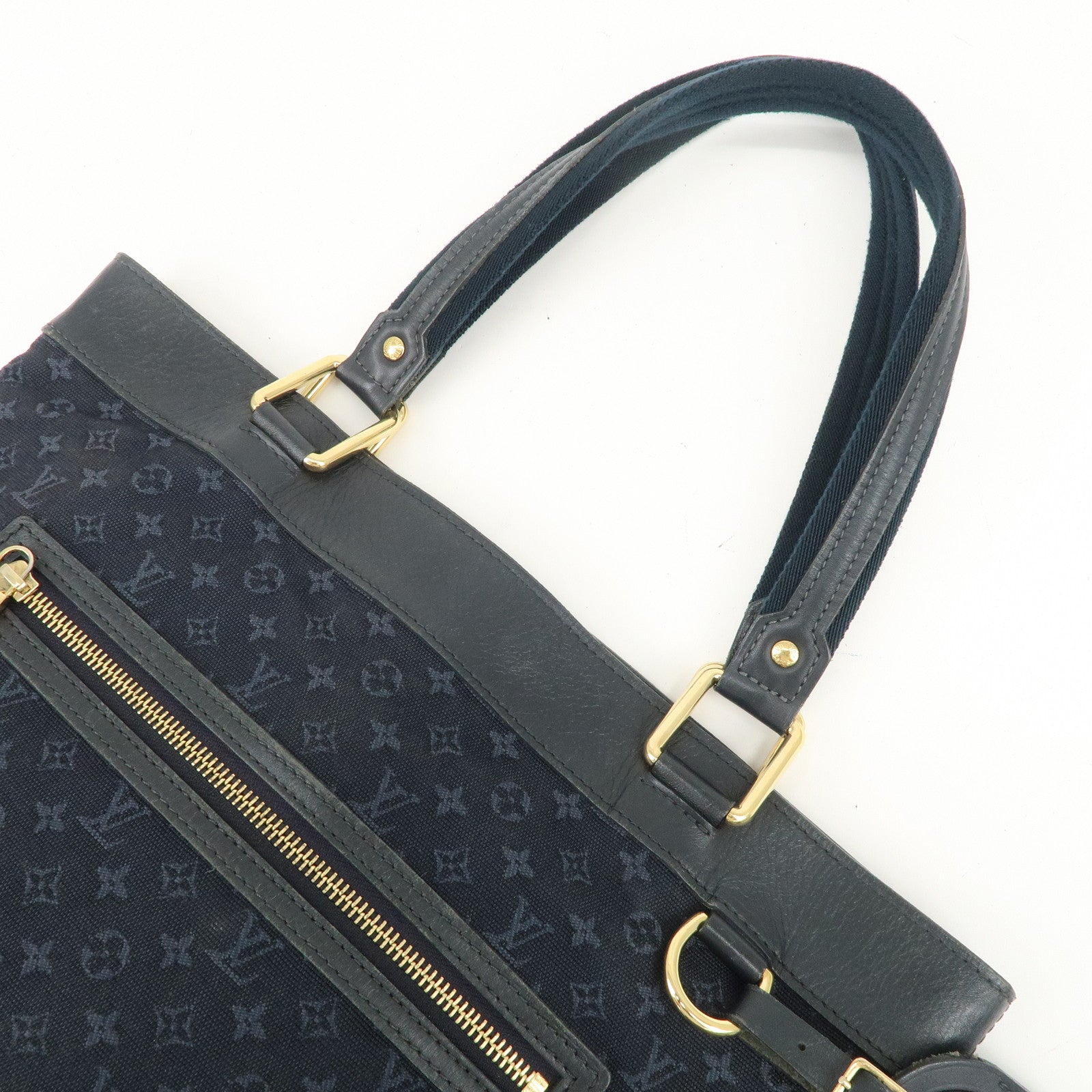 Louis Vuitton Monogram Mini Canvas Lucille GM Tote Bag Blue M92679