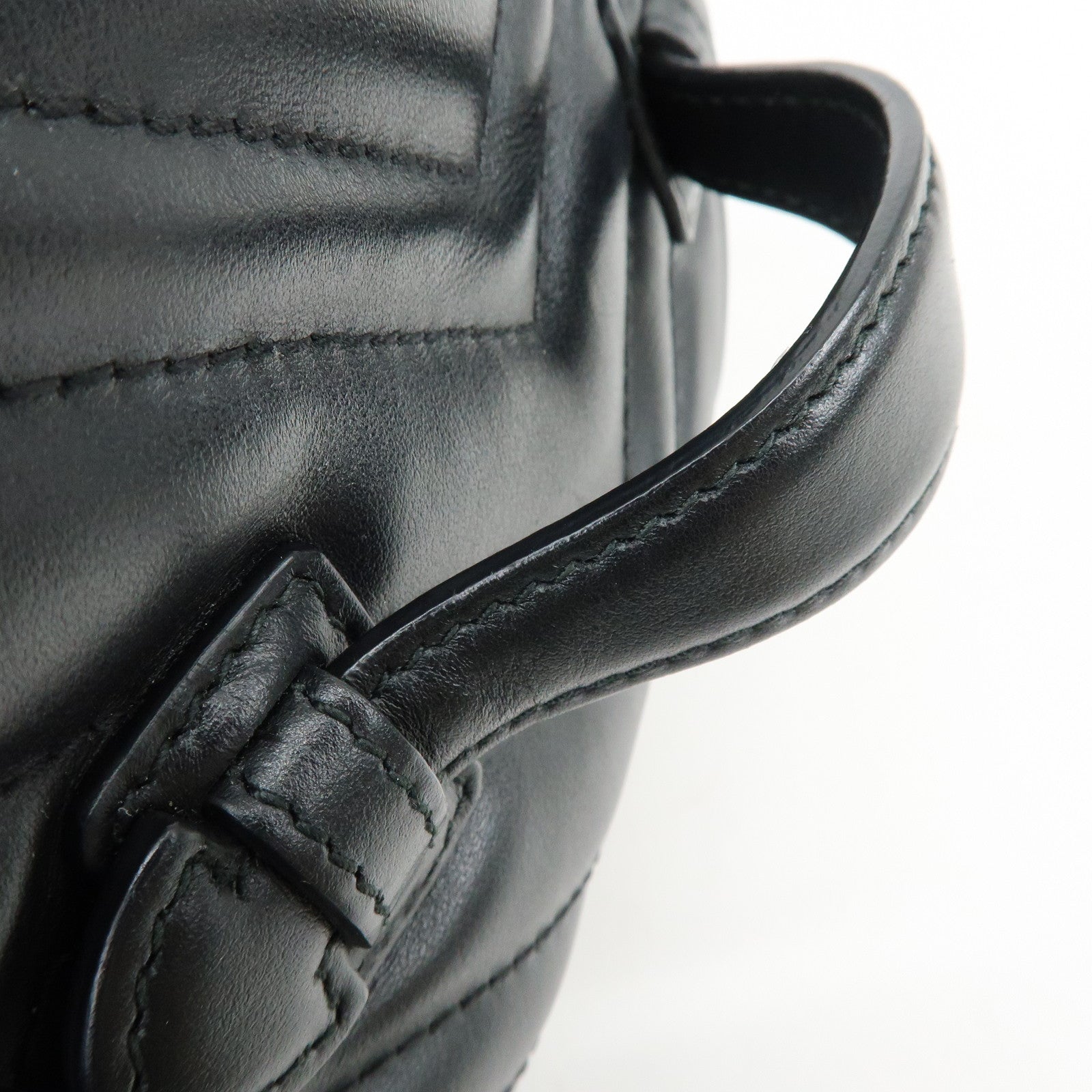 GUCCI GG Marmont Leather Backpack Rucksack Black 598594