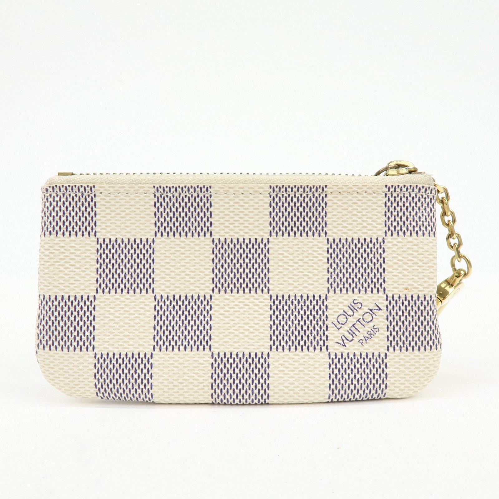 Louis Vuitton Damier Azur Pochette Cles Coin Case N62659