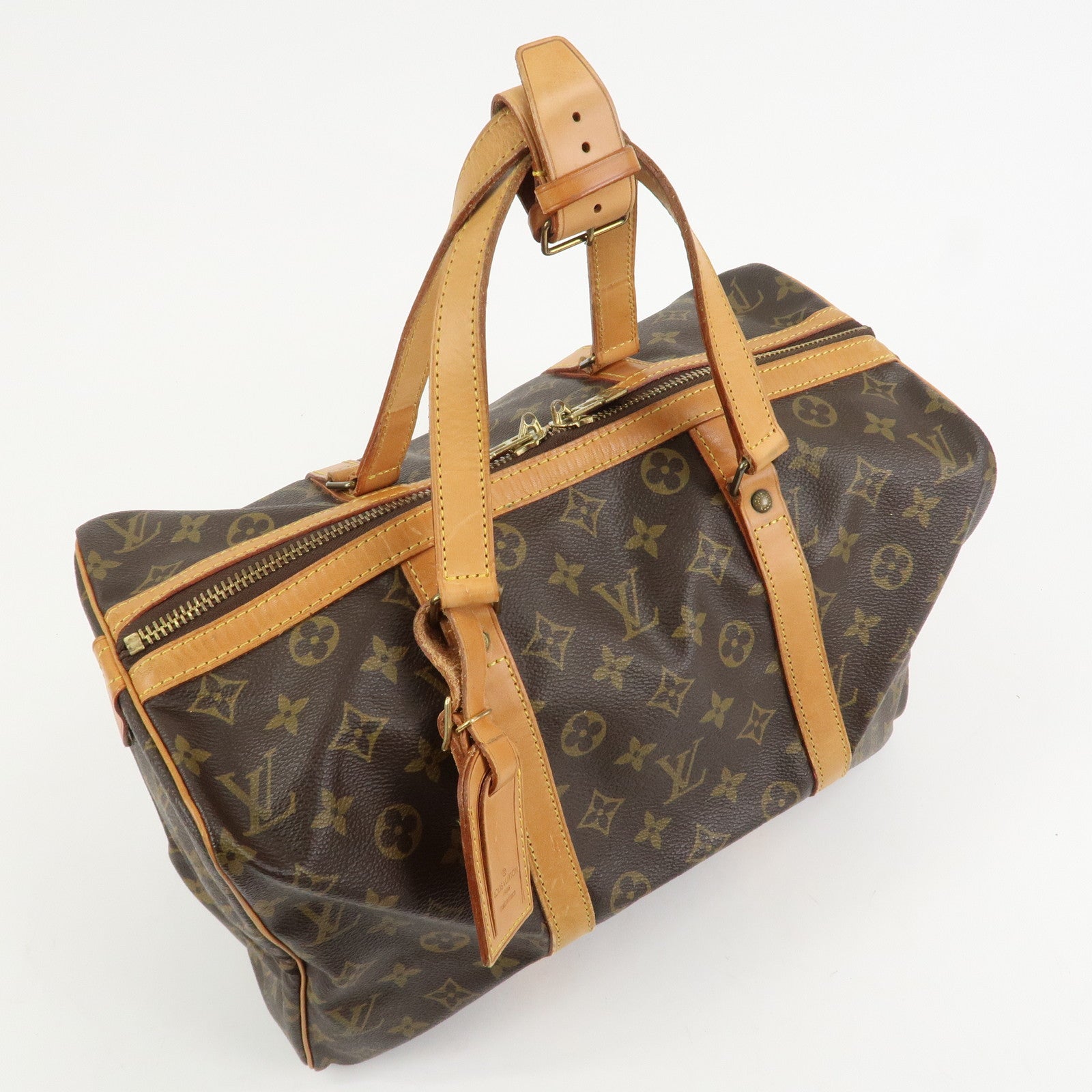 Louis Vuitton Monogram Sac Souple 35 Boston Bag Brown M41626