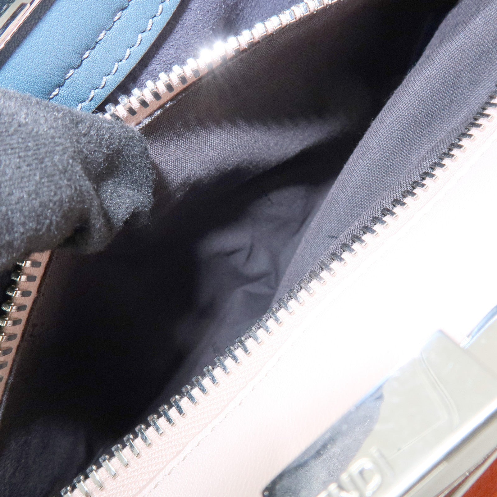 FENDI Peekaboo Calf Leather 2Way Bag Hand Bag Shoulder Bag 8BN290