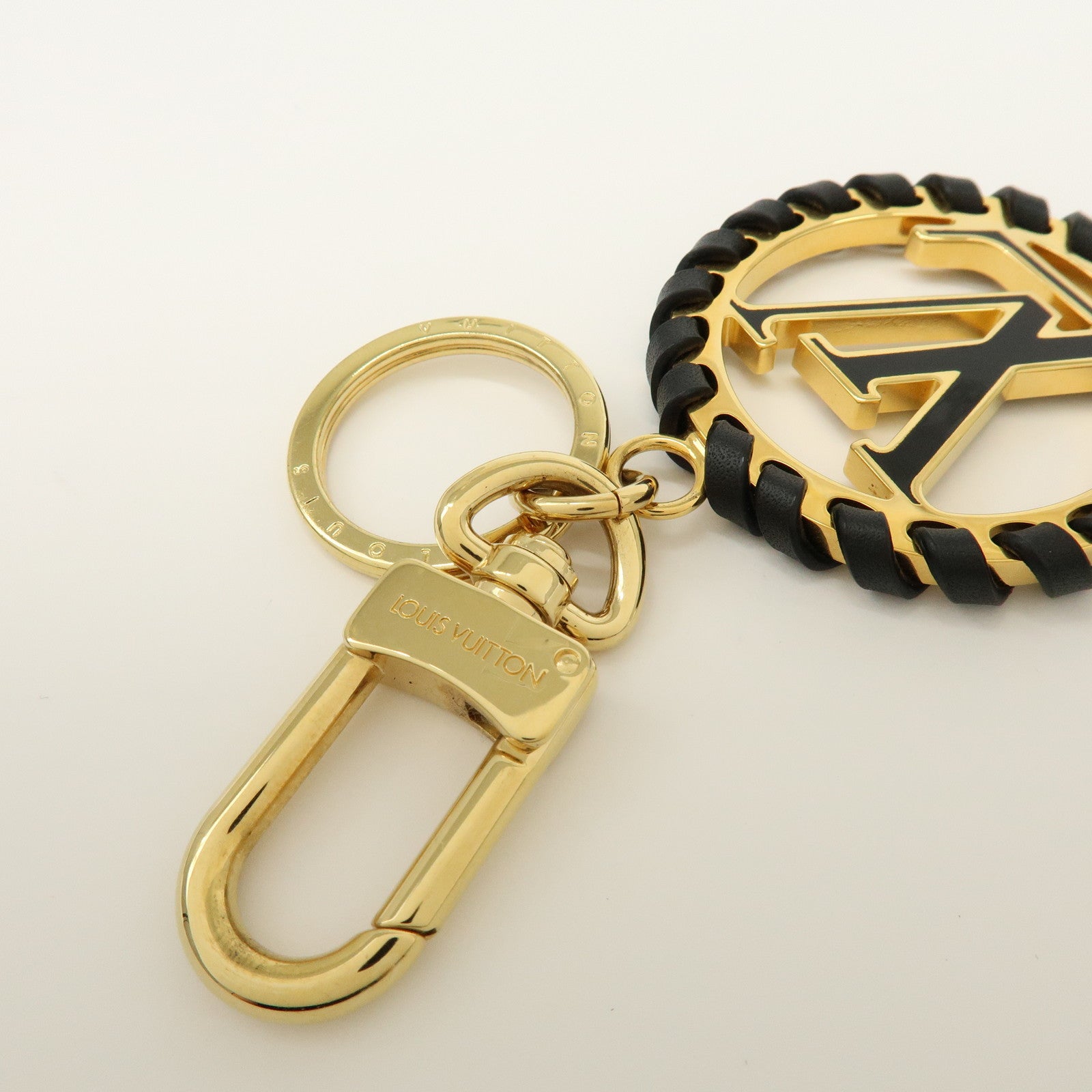 Louis Vuitton Porte Cles Very LV Circle Bag Charm Black M63082