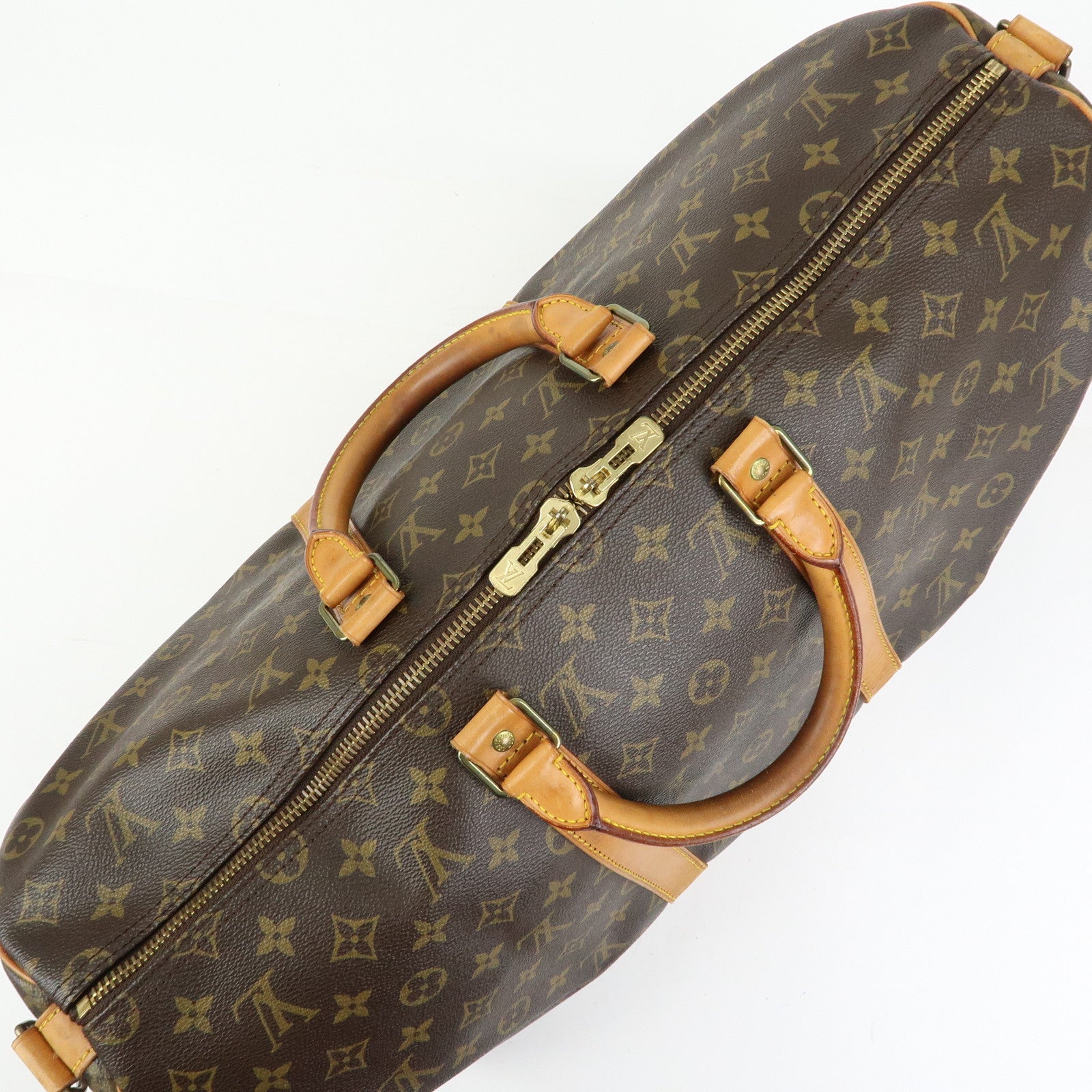 Louis Vuitton Monogram Keep All Bandouliere 50 Boston Bag M41416