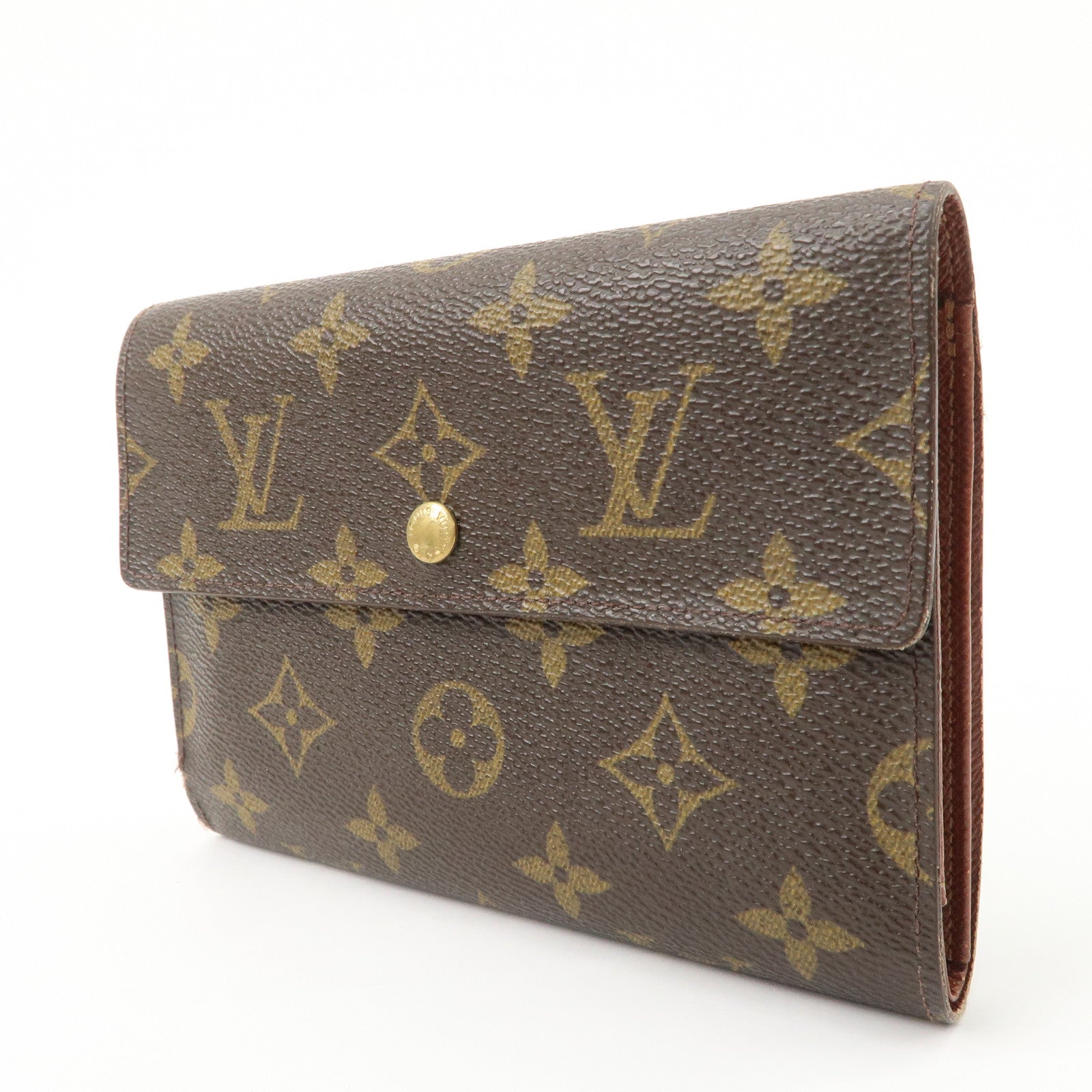 Louis Vuitton Monogram Set of 3 Wallet M61202 M61619 Used