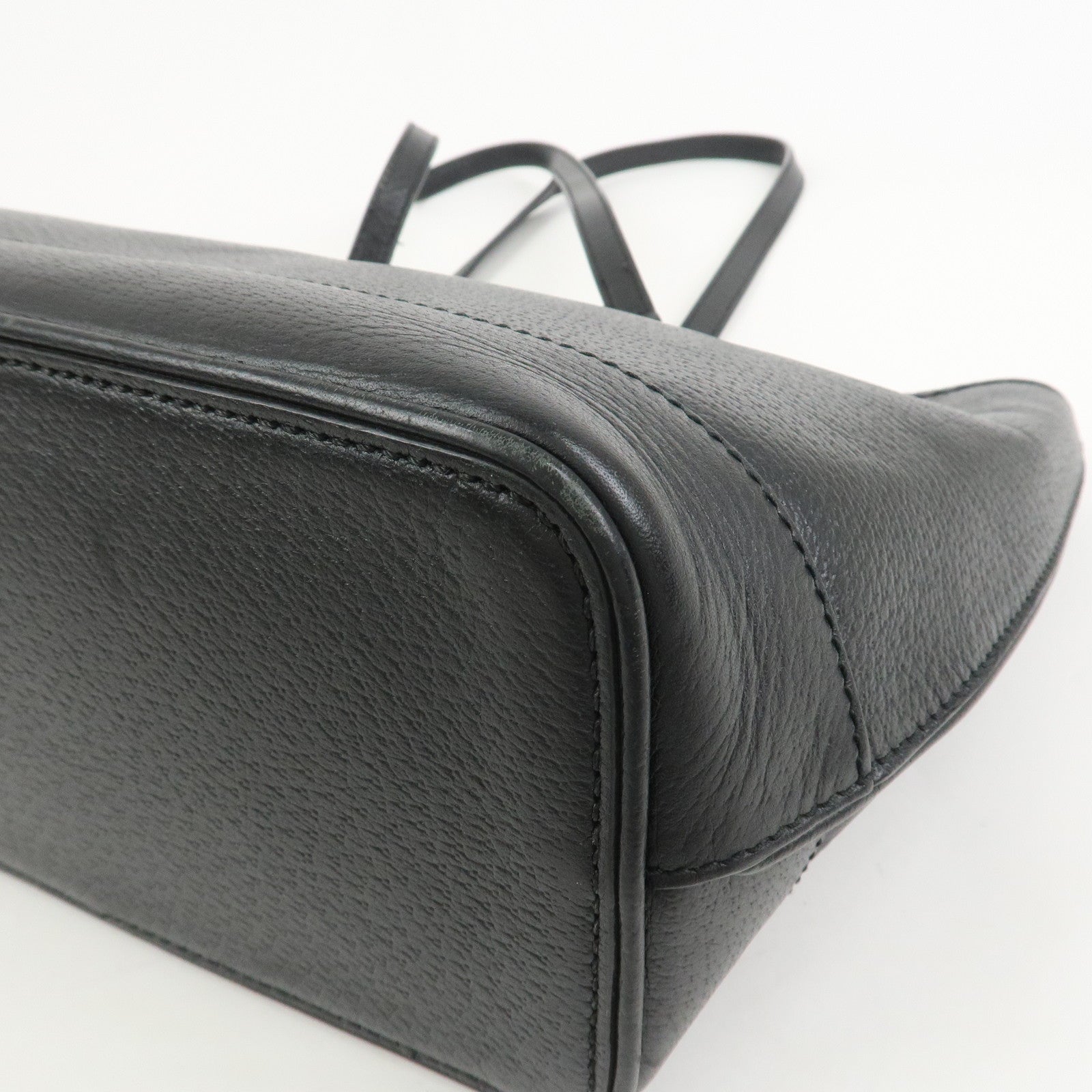 GUCCI GG Marmont Leather Tote Bag Shoulder Bag Black 765043