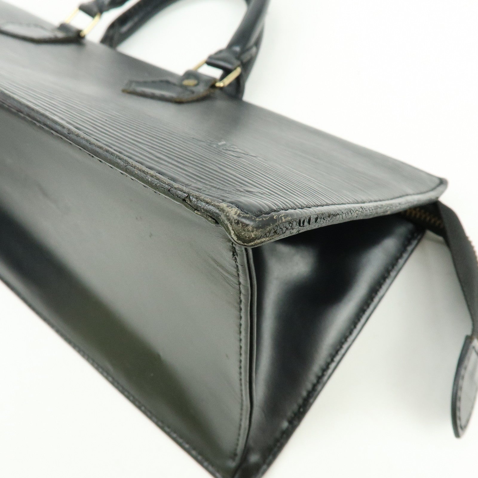 Louis Vuitton Epi Leather Sac Triangle Hand Bag Noir Black M52092