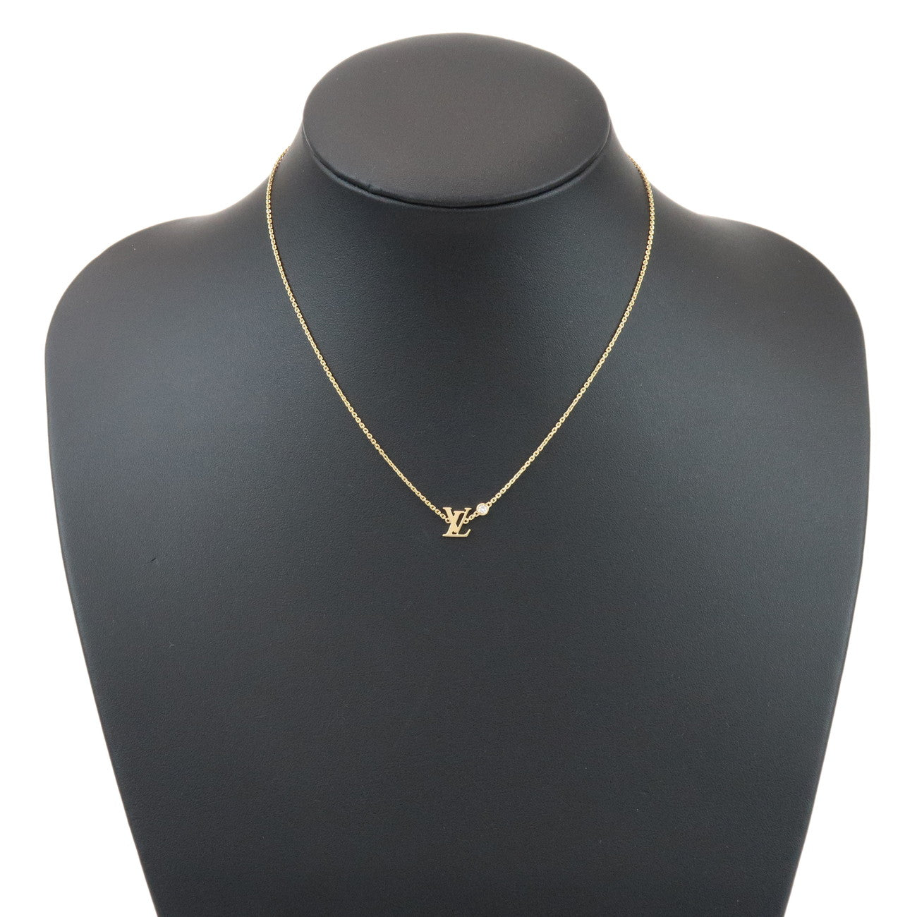 Louis Vuitton Idylle Blossom 1P Diamond Necklace 750YG Q93626