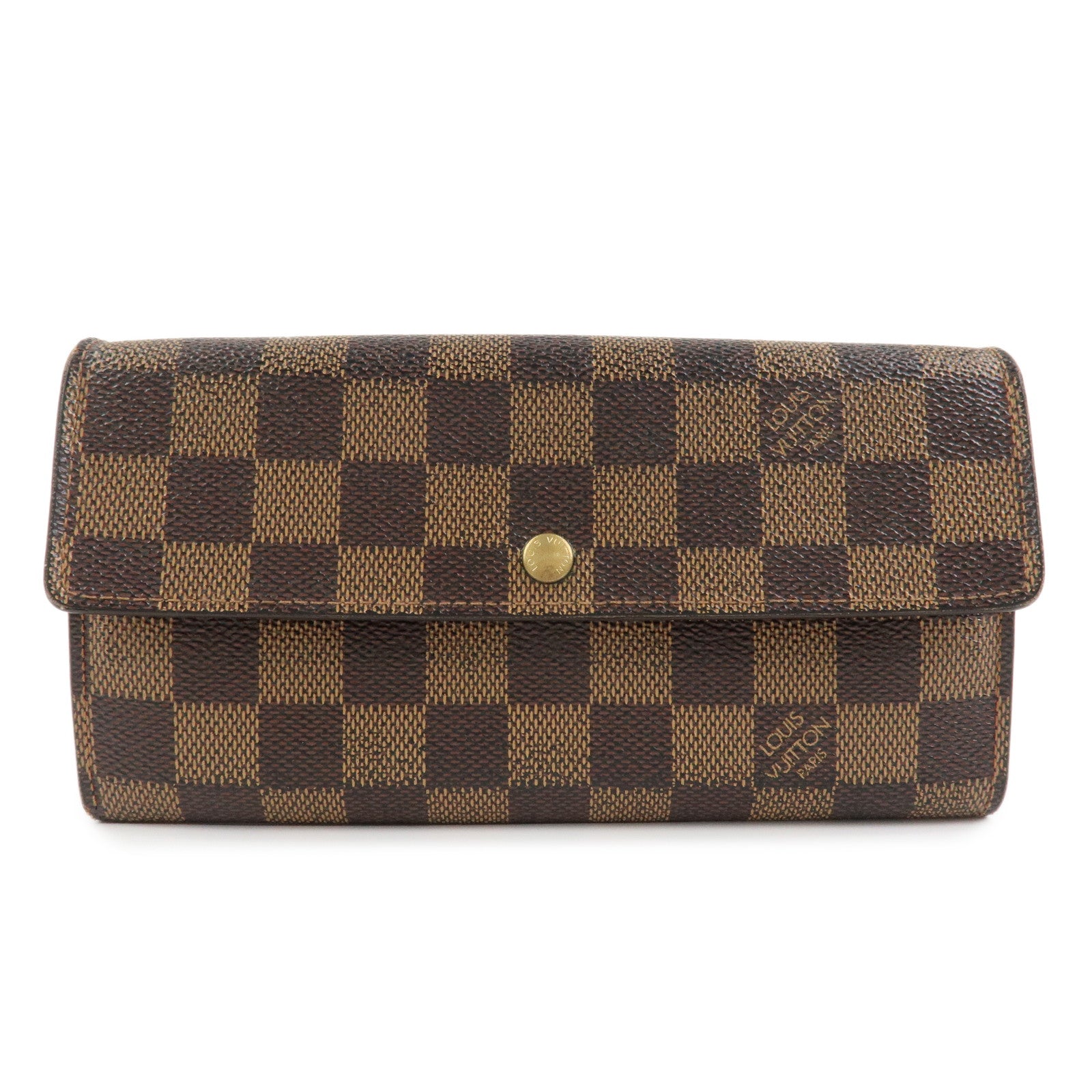 Louis Vuitton Damier Ebene Portefeuille Sarah Long Wallet N61724