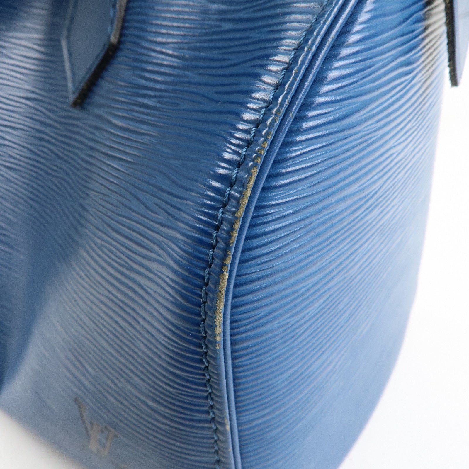 Louis Vuitton Epi Speedy 25 Hand Bag Boston Bag Blue M43015 Used