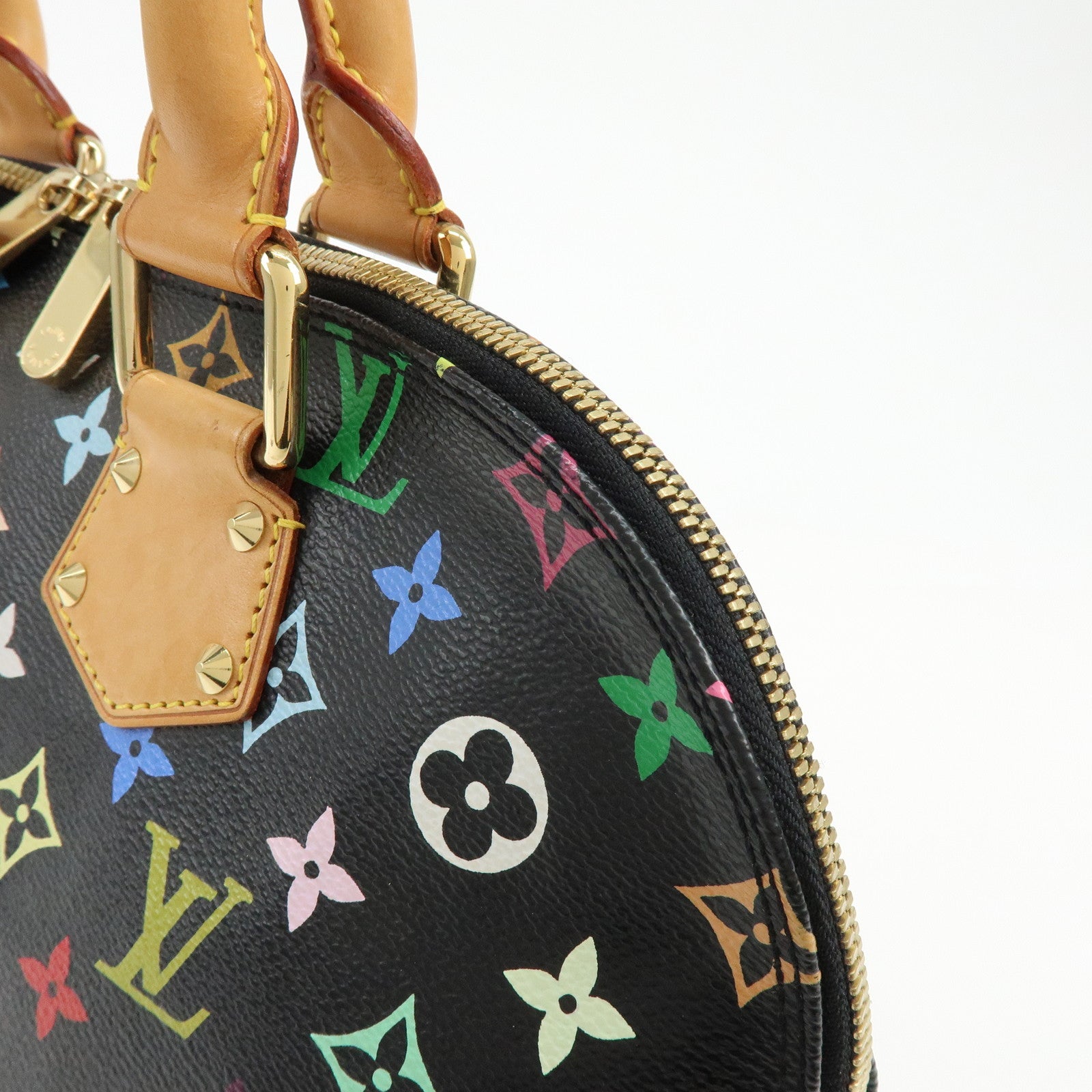 Louis Vuitton Monogram Multicolor Alma PM Hand Bag Noir M40444