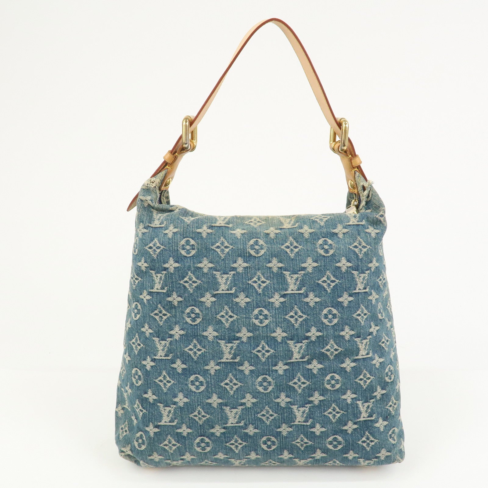 Louis Vuitton Monogram Denim Baggy GM Shoulder Bag Blue M95048