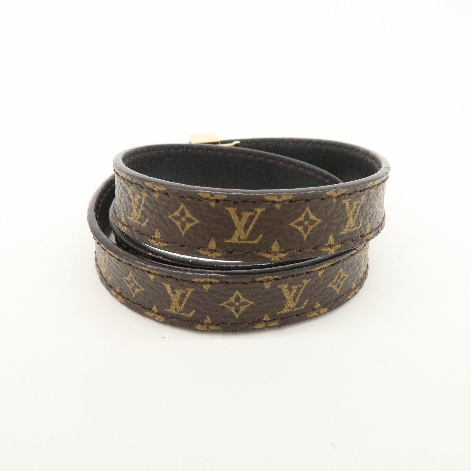 Louis Vuitton Monogram Canvas Box It Bracelet Brown M6740