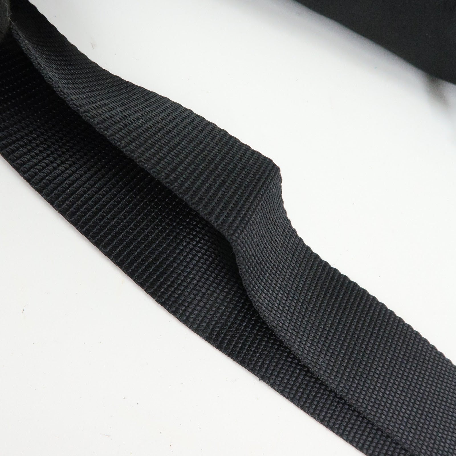 PRADA Triangle Logo Nylon Shoulder Bag Crossbody Bag Black BT8994