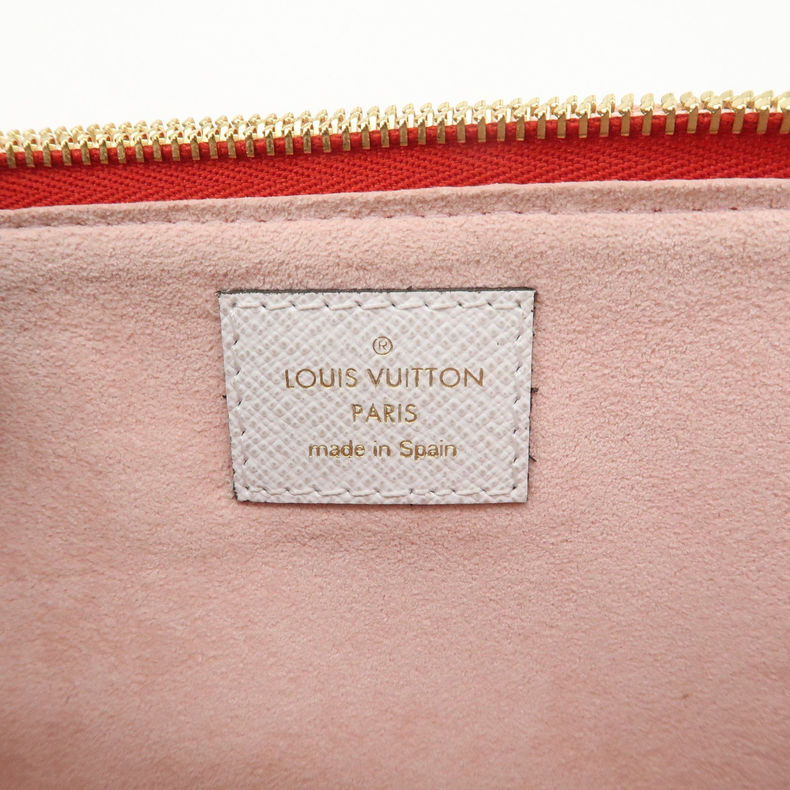 Louis Vuitton Monogram Giant Pochette Double Zip Pouch Rouge M67561
