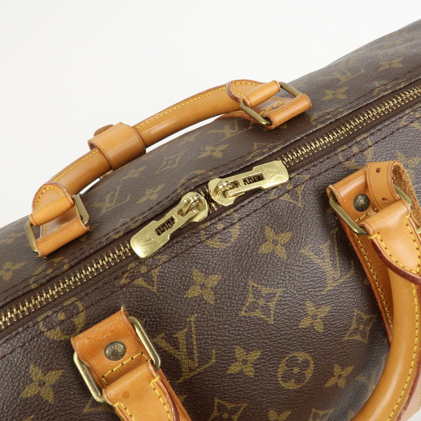 Louis Vuitton Monogram Keep All 50 Bandouliere Boston Bag M41416