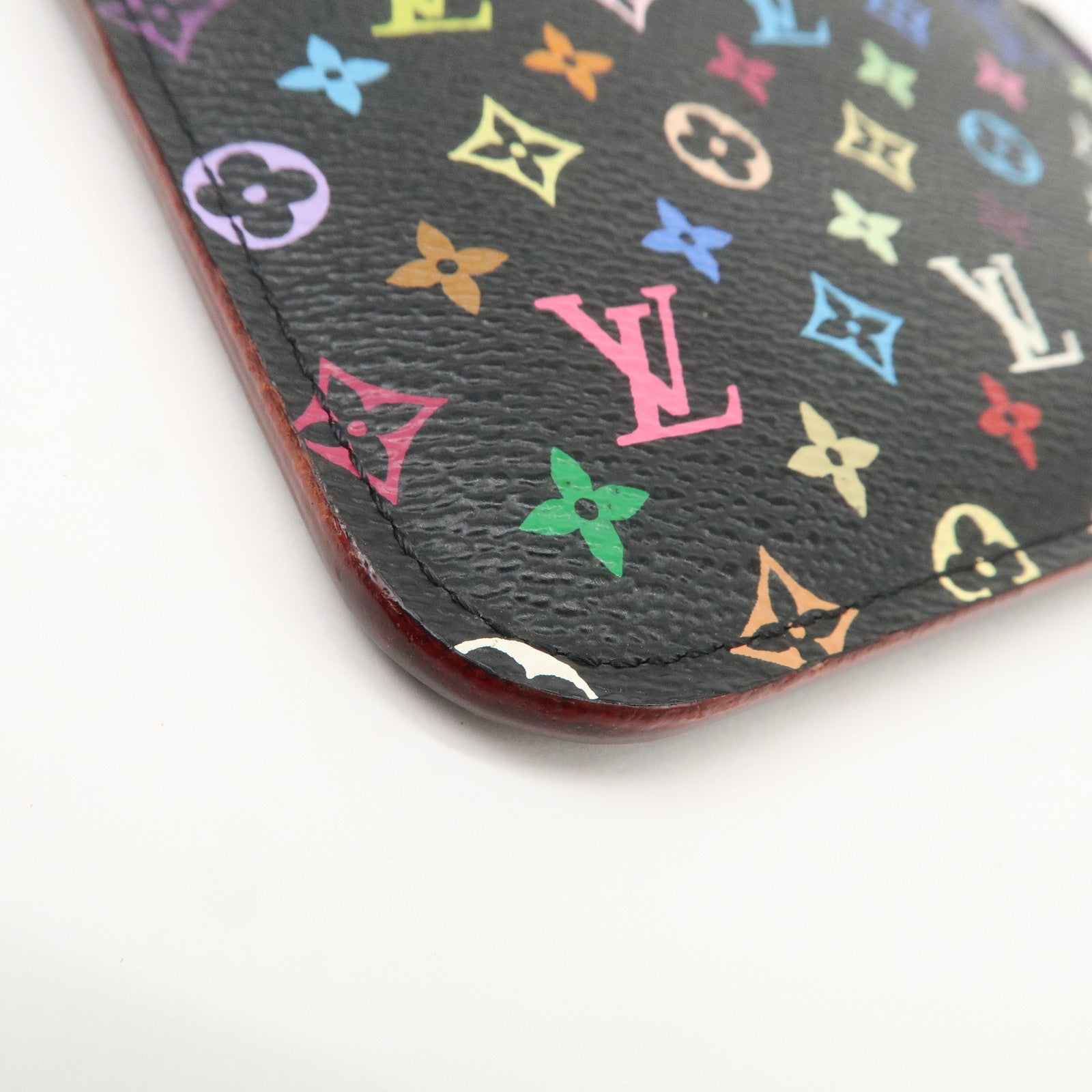 Louis Vuitton Monogram Multicolor Pochette Cles Coin Case Noir M93735